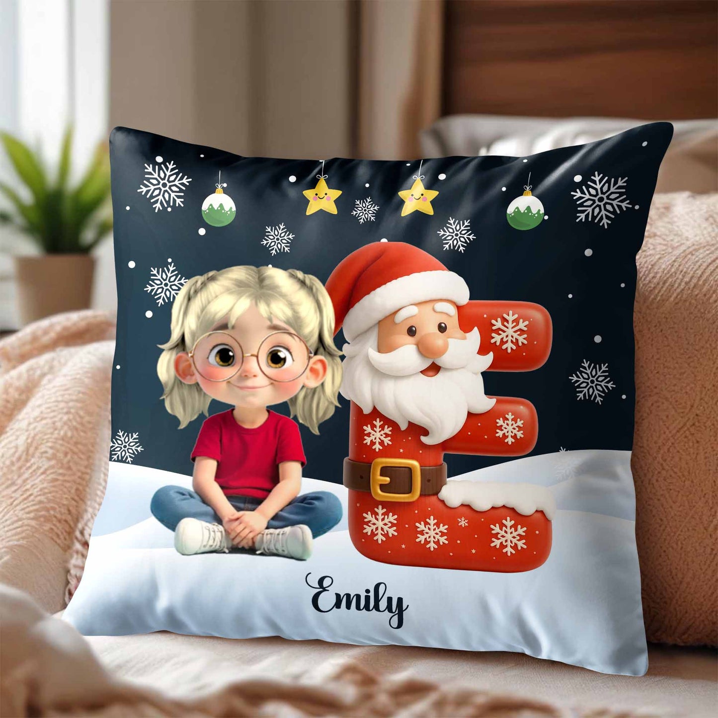 Celebrate the Joyful Christmas Season With Festive Santa And Child