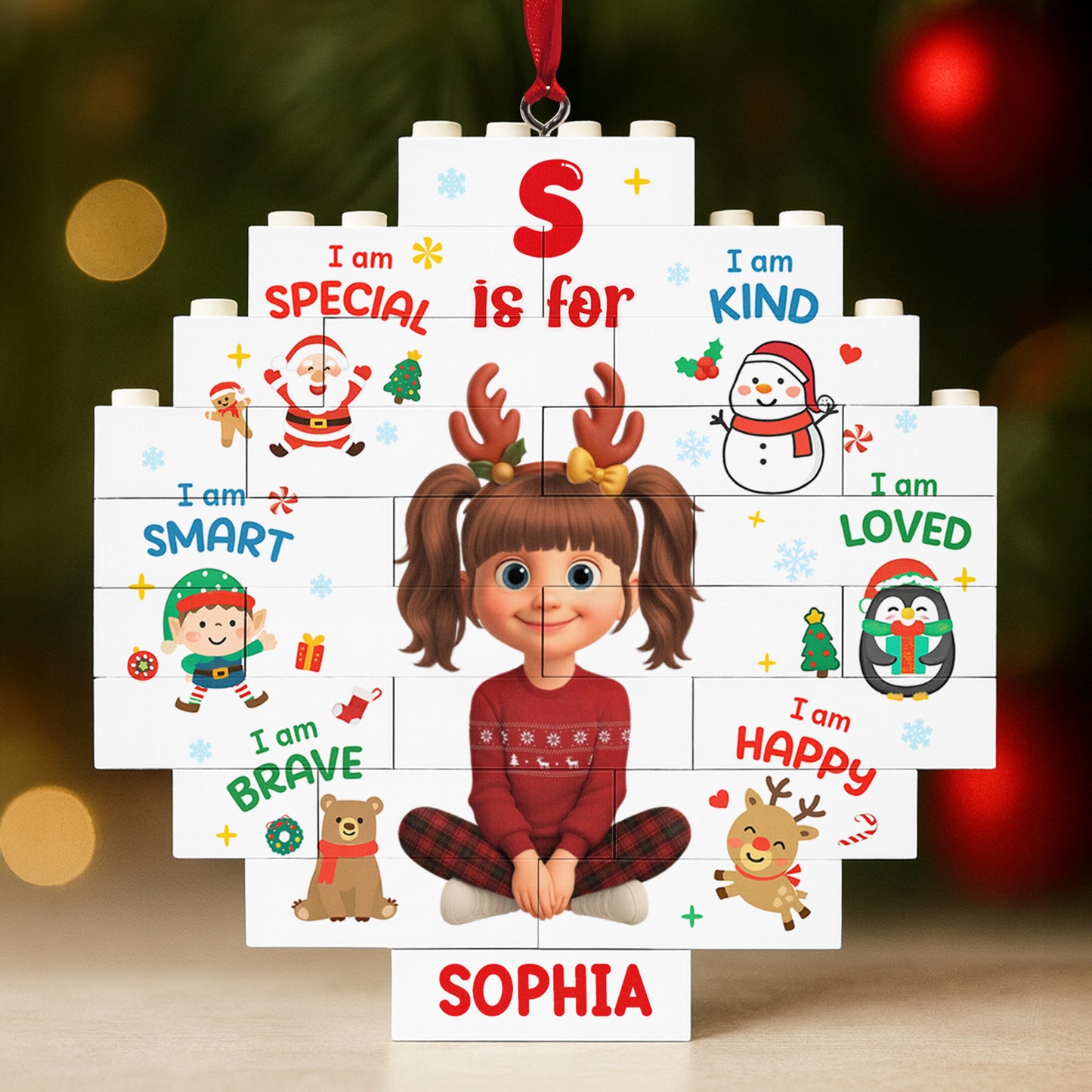 S Is For Special, Kind, Loved, Happy, Smart, Brave With Cute Characters