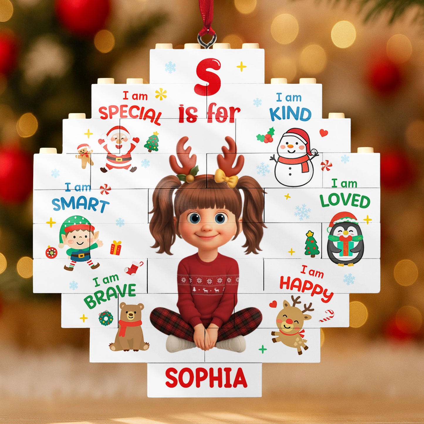 S Is For Special, Kind, Loved, Happy, Smart, Brave With Cute Characters