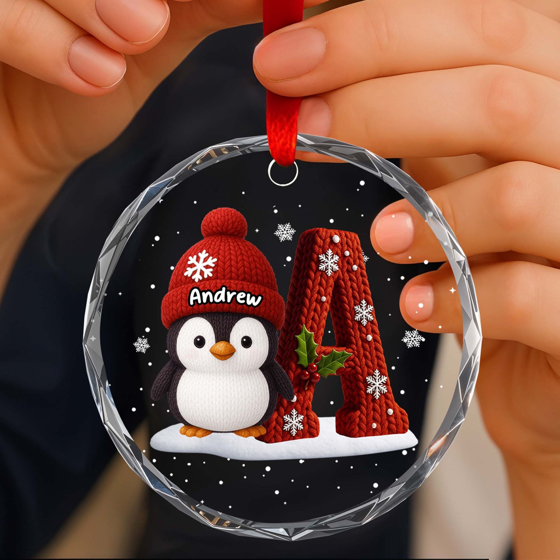 Perfect Holiday Season With Penguin And Holly Design