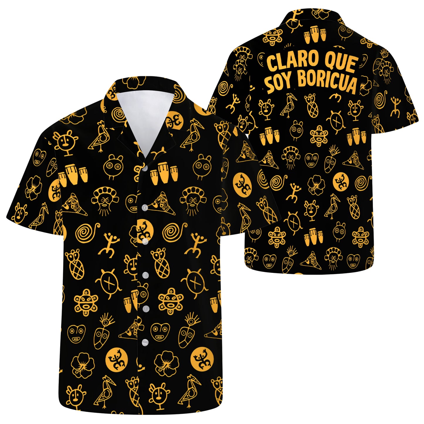 Claro Que Soy Boricua - Chemise hawaïenne unisexe personnalisée personnalisée - LA002_HW