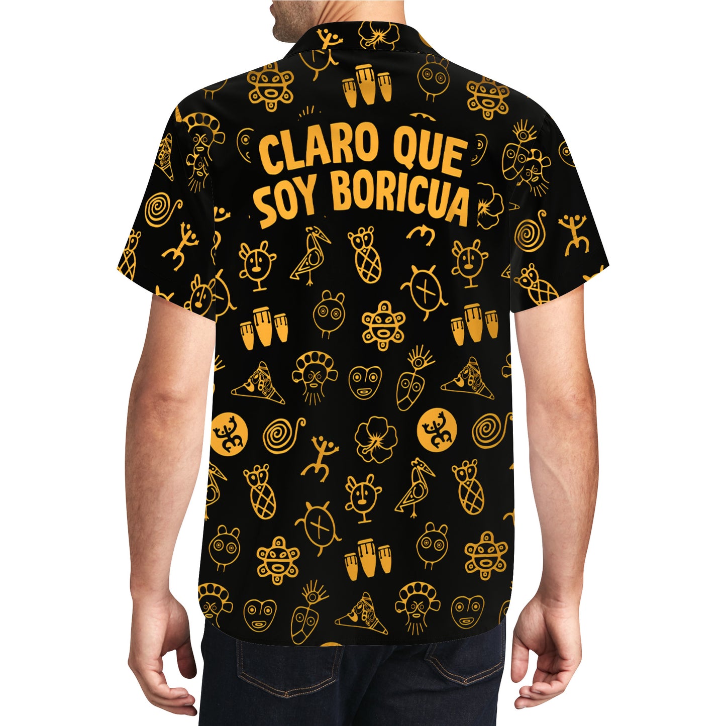 Claro Que Soy Boricua - Chemise hawaïenne unisexe personnalisée personnalisée - LA002_HW