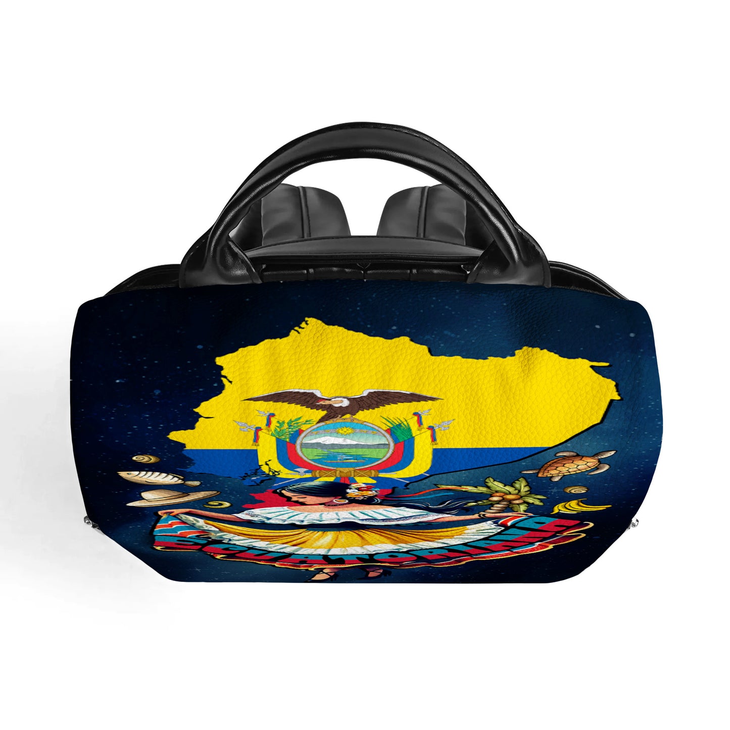 Ecuatoriana - Sac à dos en cuir personnalisé - LA003_BP