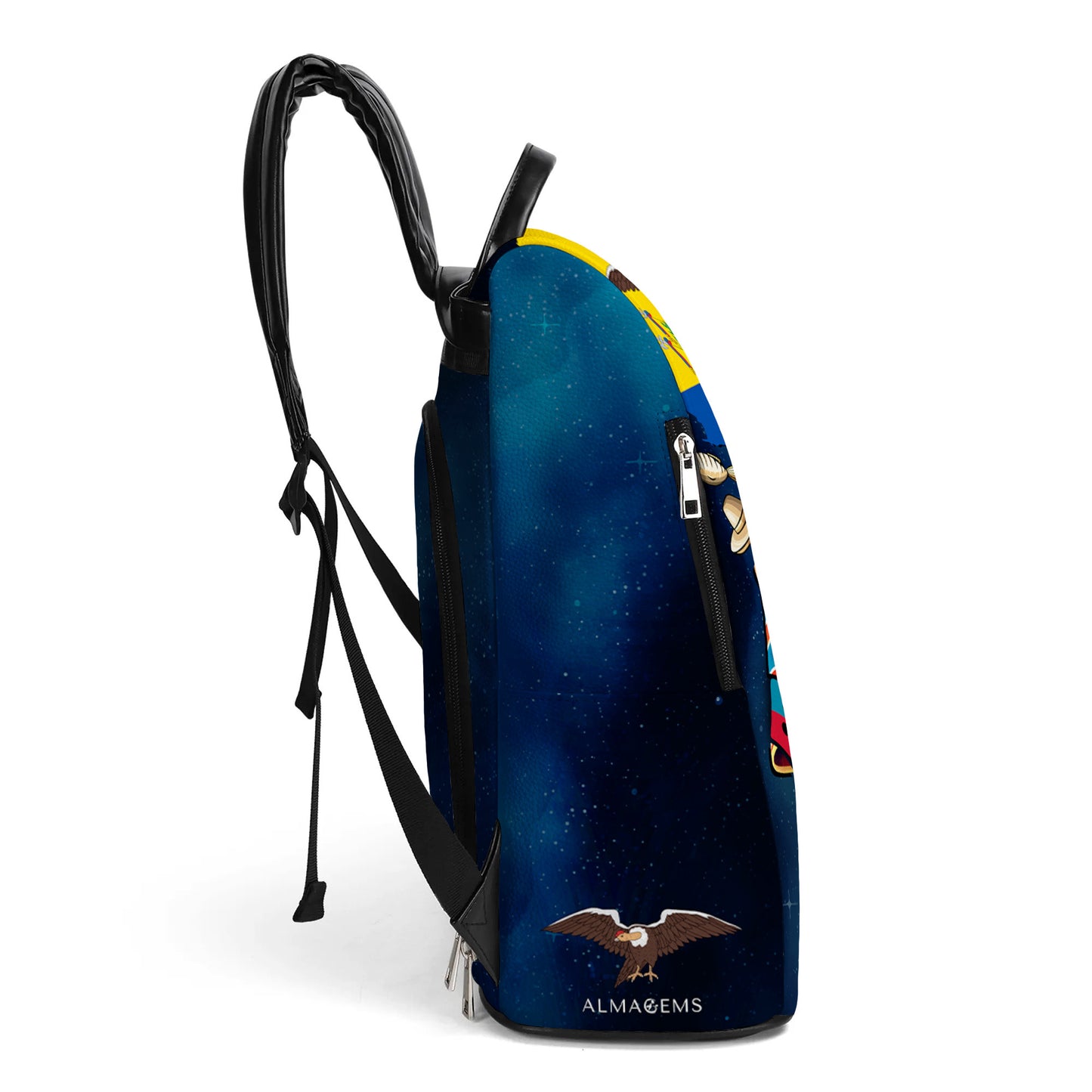 Ecuatoriana - Sac à dos en cuir personnalisé - LA003_BP