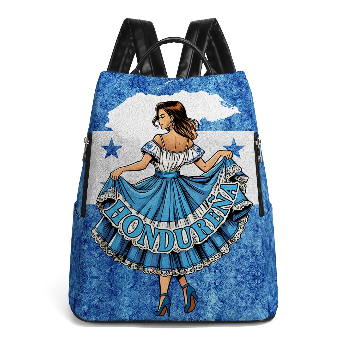 Hondureña - Mochila de Cuero Personalizada - LA004_BP
