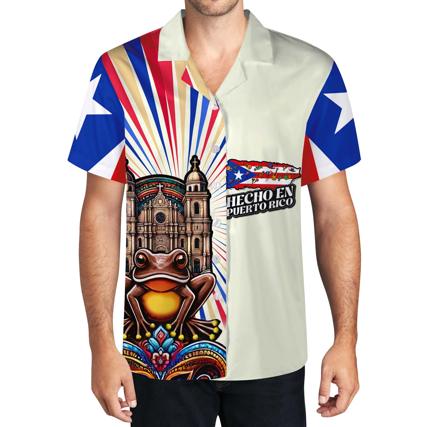 Fabriqué à Porto Rico - Chemise hawaïenne unisexe personnalisée - LA004_HW