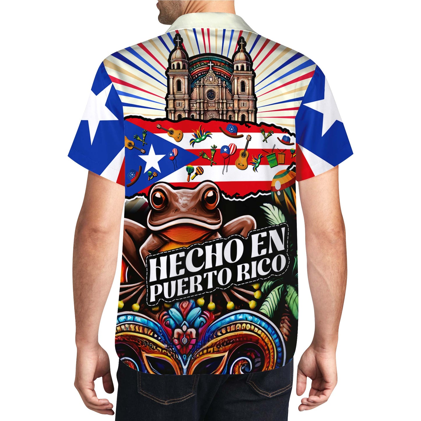 Fabriqué à Porto Rico - Chemise hawaïenne unisexe personnalisée - LA004_HW