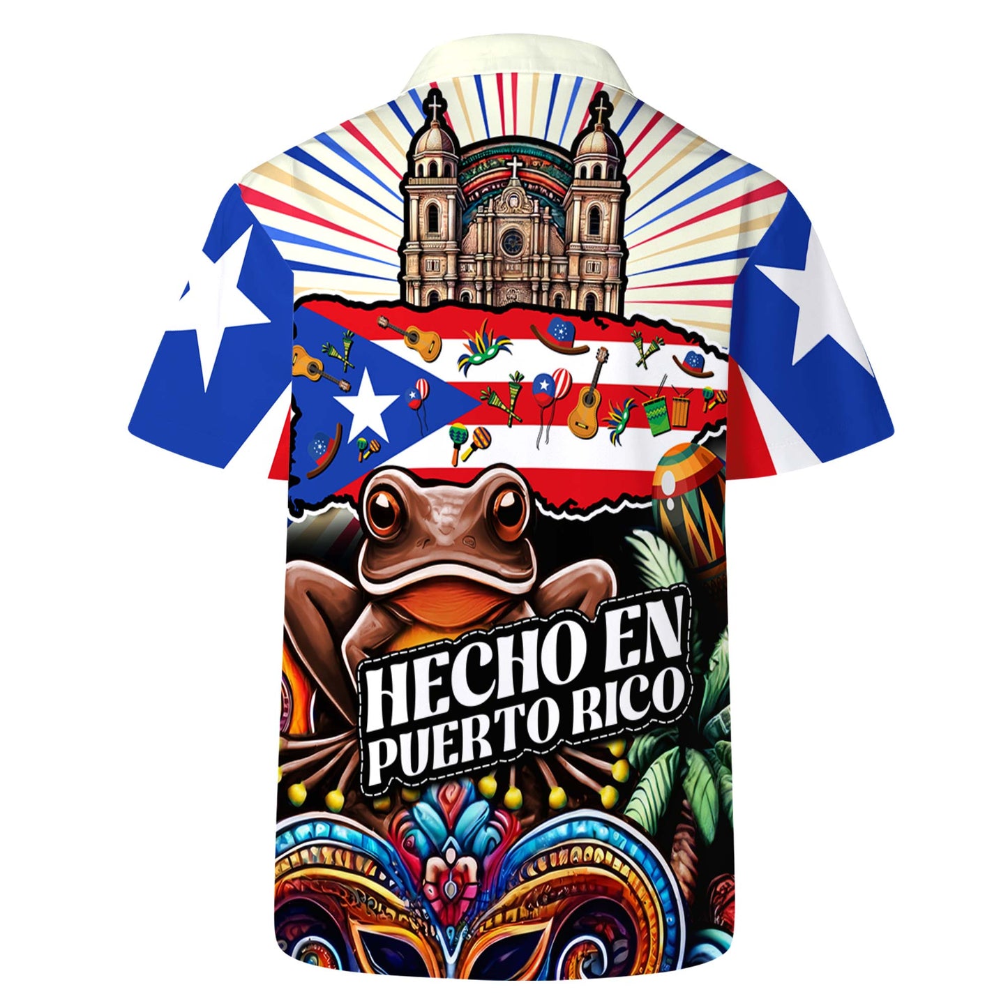 Fabriqué à Porto Rico - Chemise hawaïenne unisexe personnalisée - LA004_HW