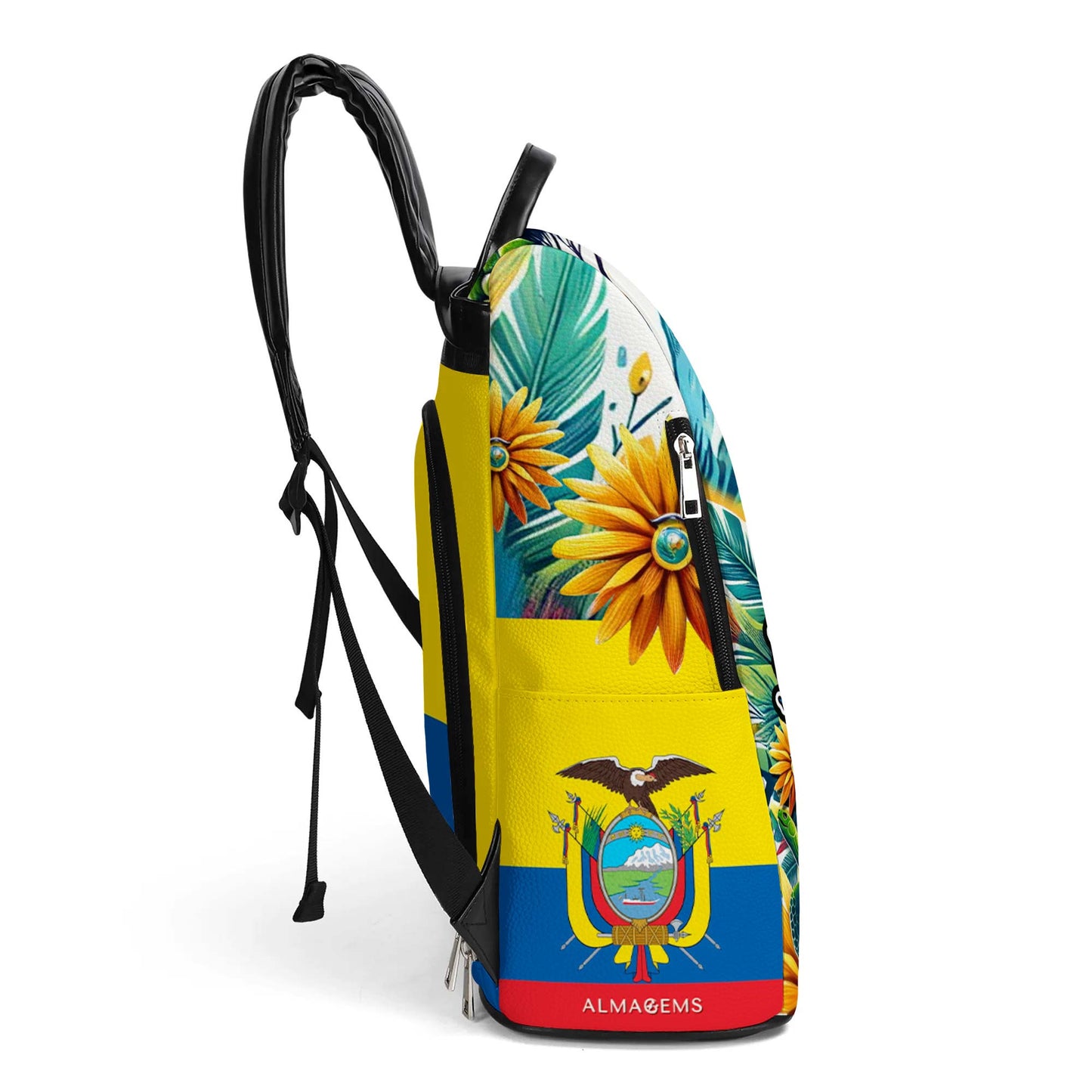 Fabriqué en Équateur - Sac à dos en cuir personnalisé - LA009_BP