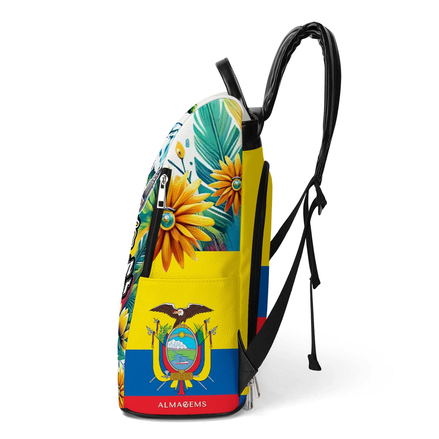 Fabriqué en Équateur - Sac à dos en cuir personnalisé - LA009_BP