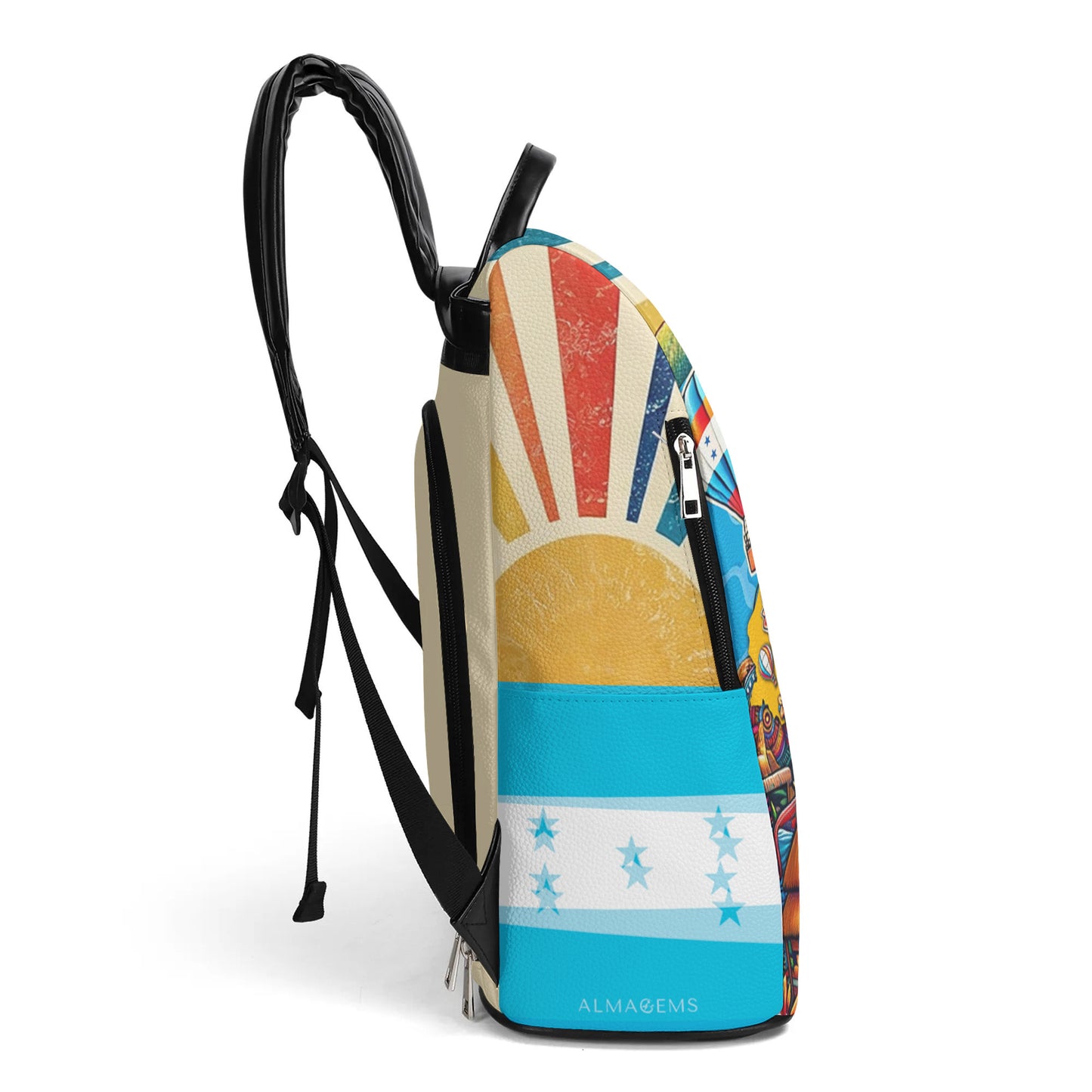 Fabriqué au Honduras - Sac à dos en cuir personnalisé - LA010_BP
