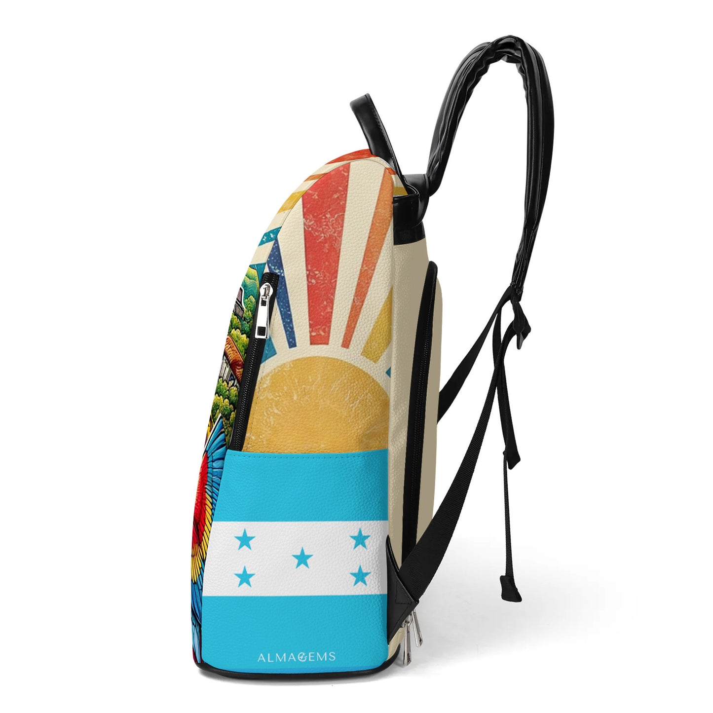 Fabriqué au Honduras - Sac à dos en cuir personnalisé - LA010_BP