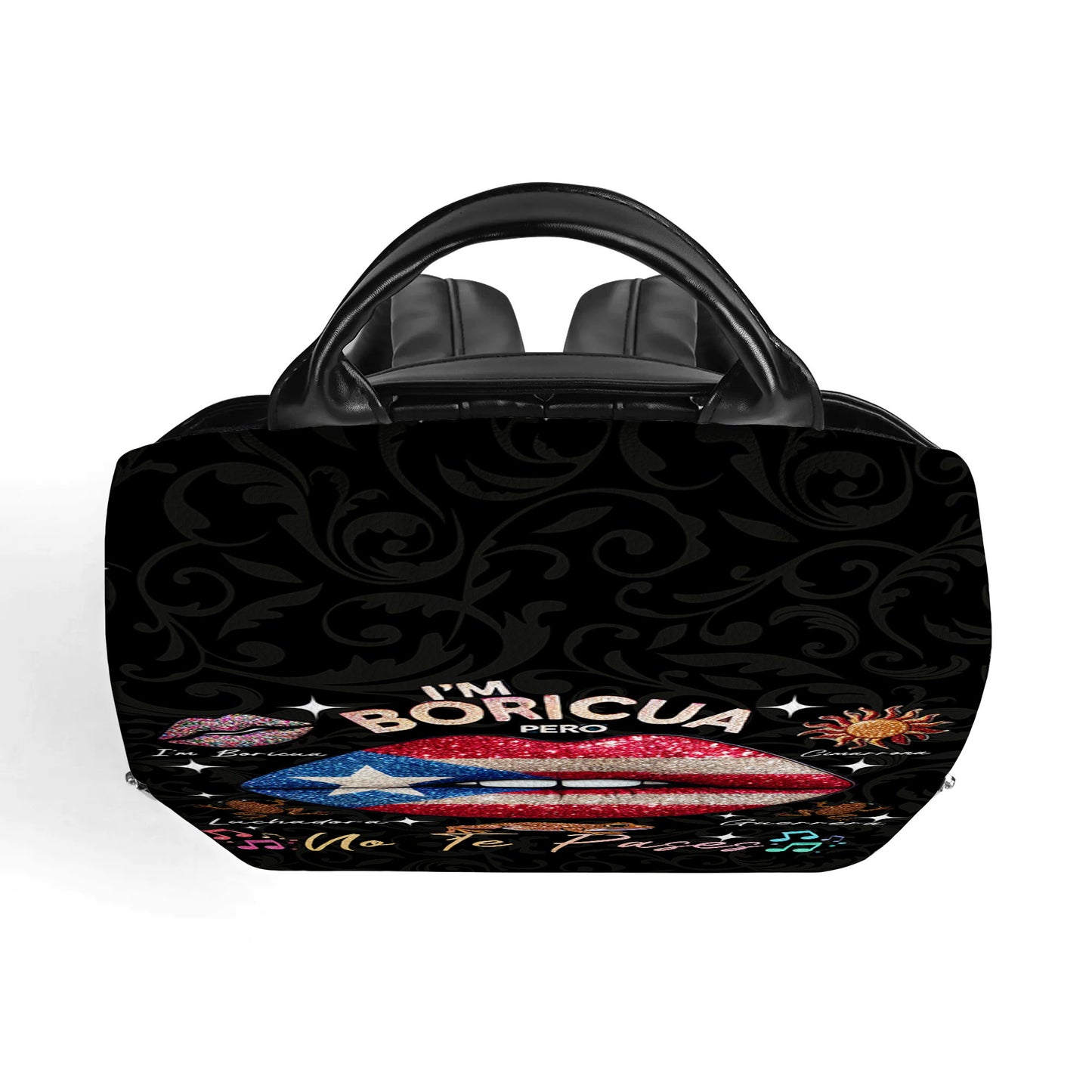 Je suis Boricua. Pero No Te Pases - Sac à dos en cuir personnalisé - LA011_BP