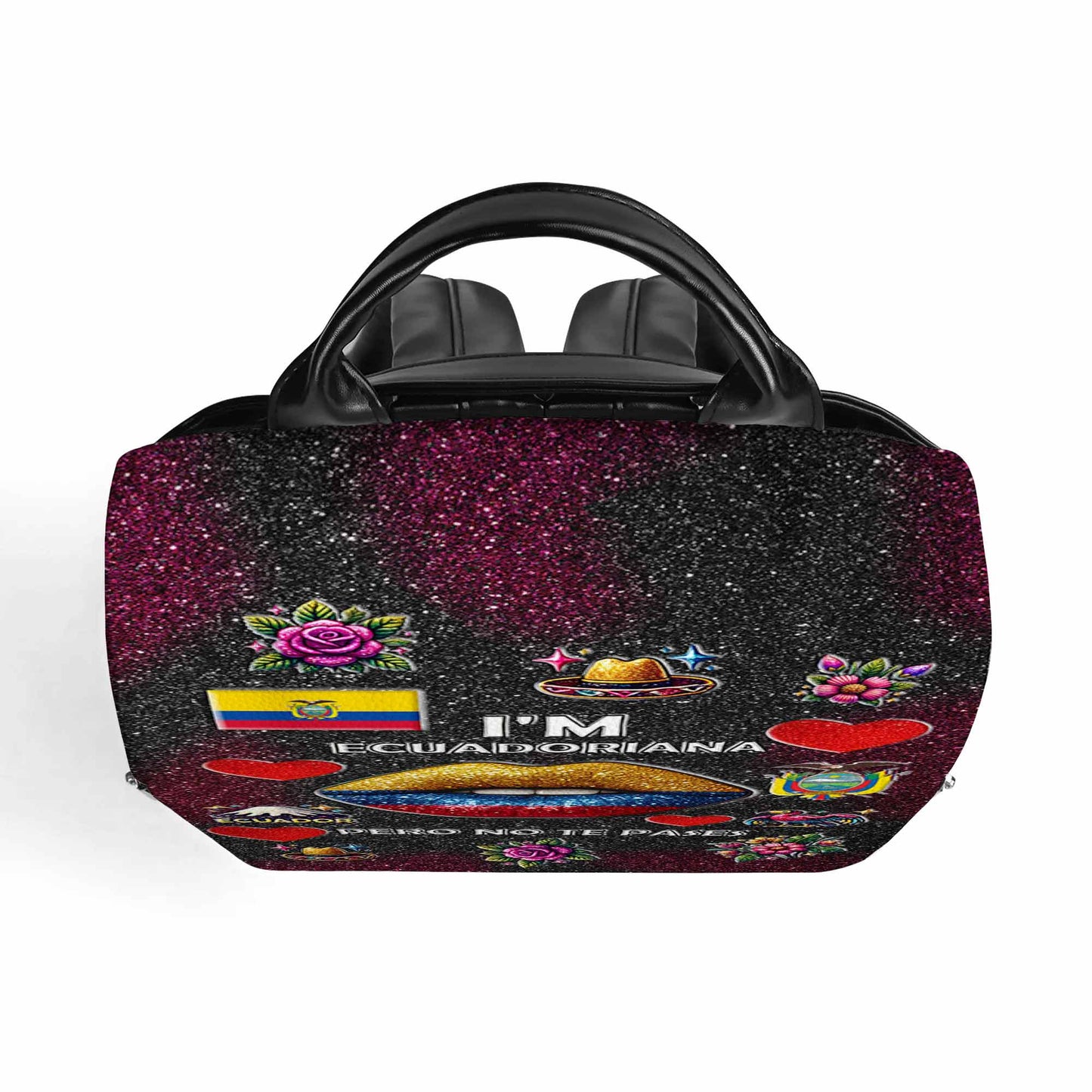 Soy Ecuatoriana Pero No Te Pases - Mochila de Cuero Personalizada - LA017_BP