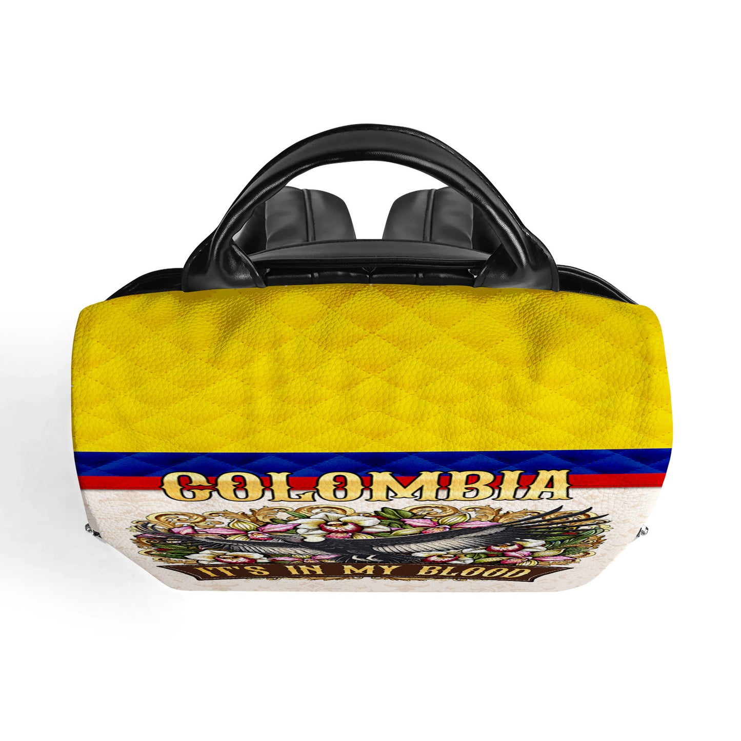 COLOMBIE. J'ai ça dans le sang - Sac à dos en cuir personnalisé - LA018_BP