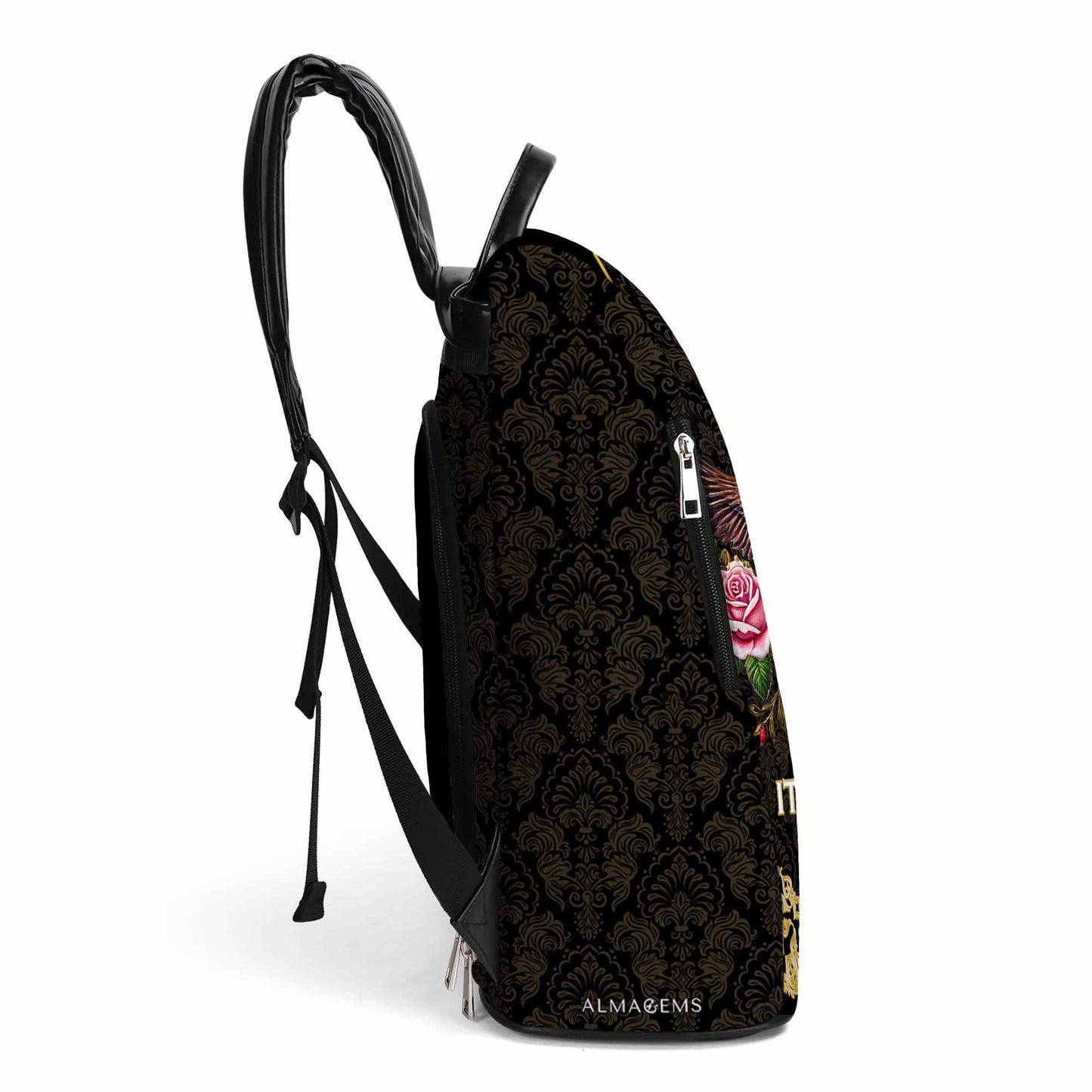 Ecuatoriano Está en mi Sangre - Mochila de Cuero Personalizada - LA024_BP
