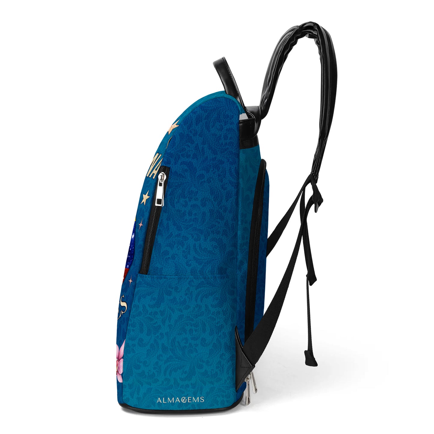 Je suis vénézuélienne, mais je ne te laisse pas tranquille ! Sac à dos en cuir personnalisé - LA032_BP