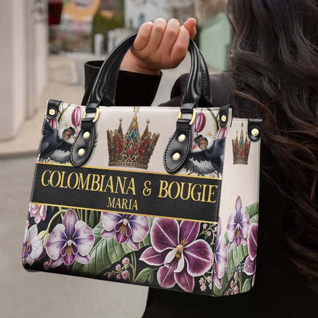 COLOMBIANA & BOUGIE - Bolso de mano personalizado en piel - LA045_HB