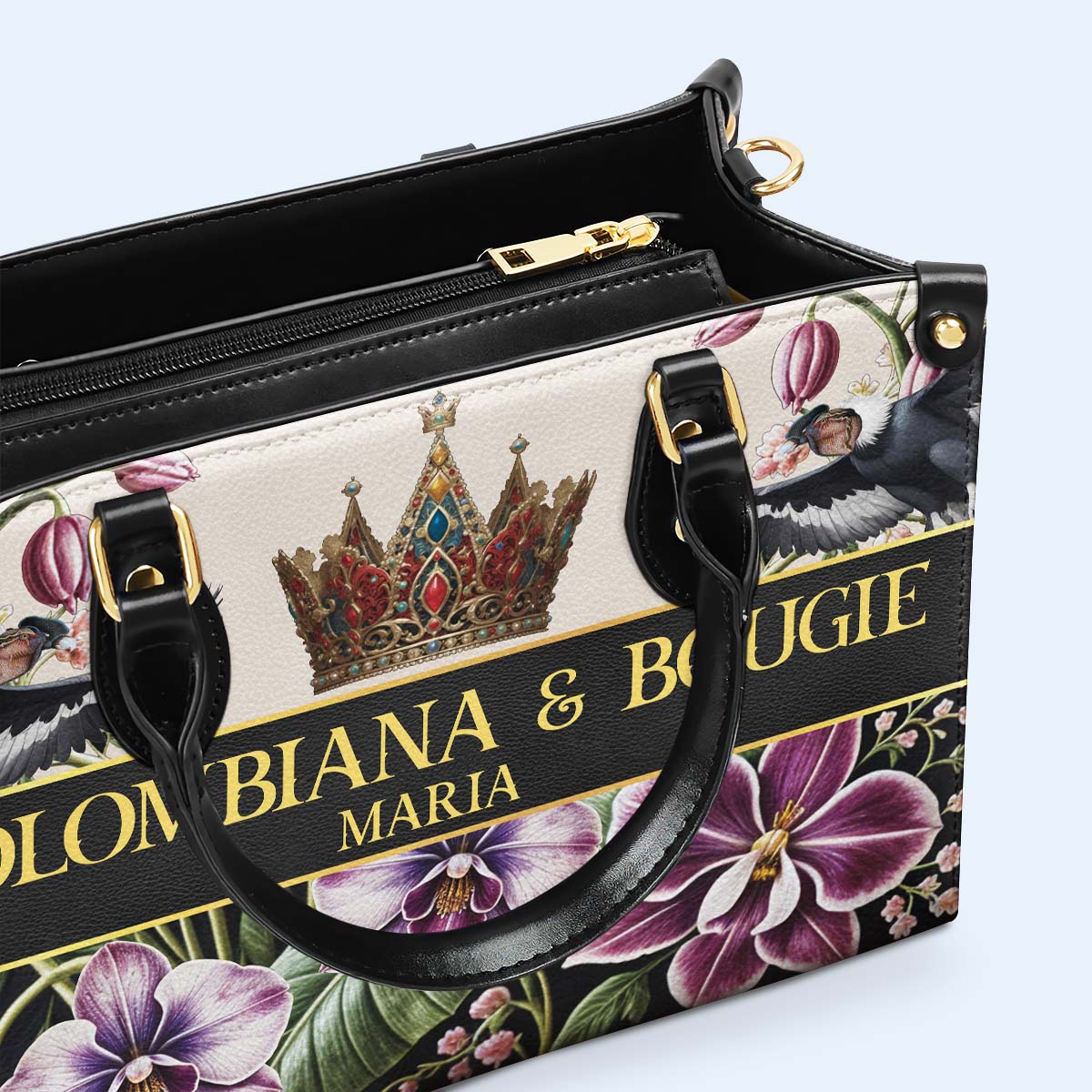 COLOMBIANA & BOUGIE - Bolso de mano personalizado en piel - LA045_HB