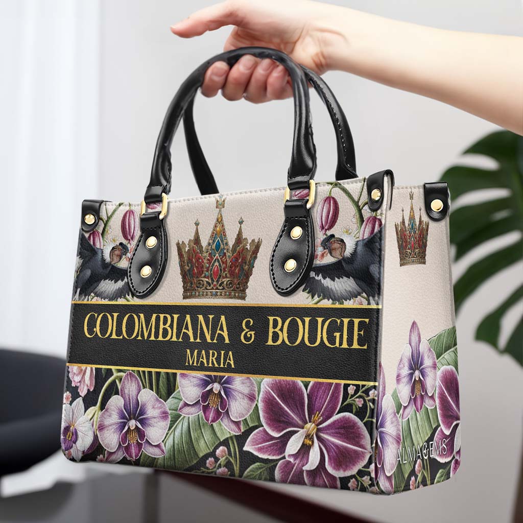 COLOMBIANA & BOUGIE - Bolso de mano personalizado en piel - LA045_HB