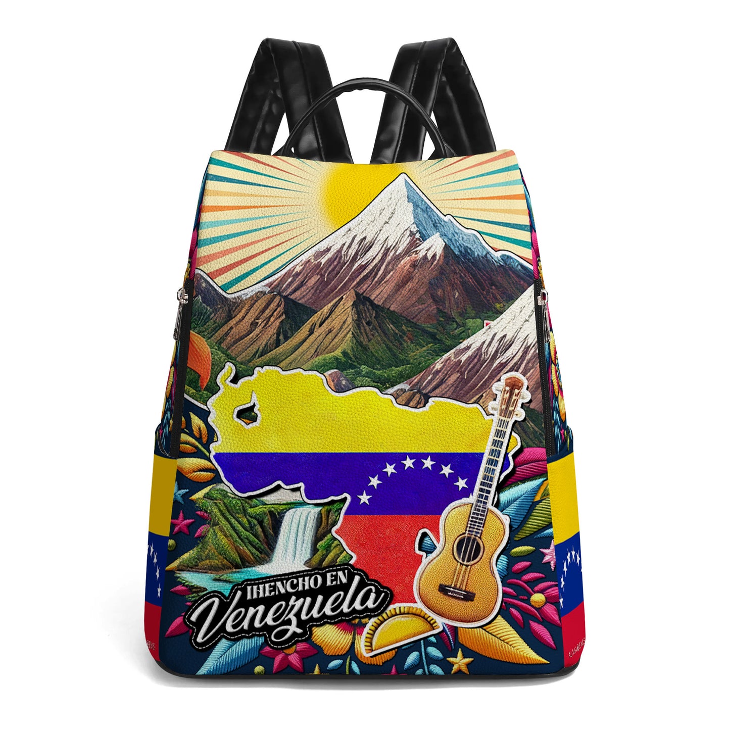 Fabriqué au Venezuela - Sac à dos en cuir personnalisé - LA046_BP