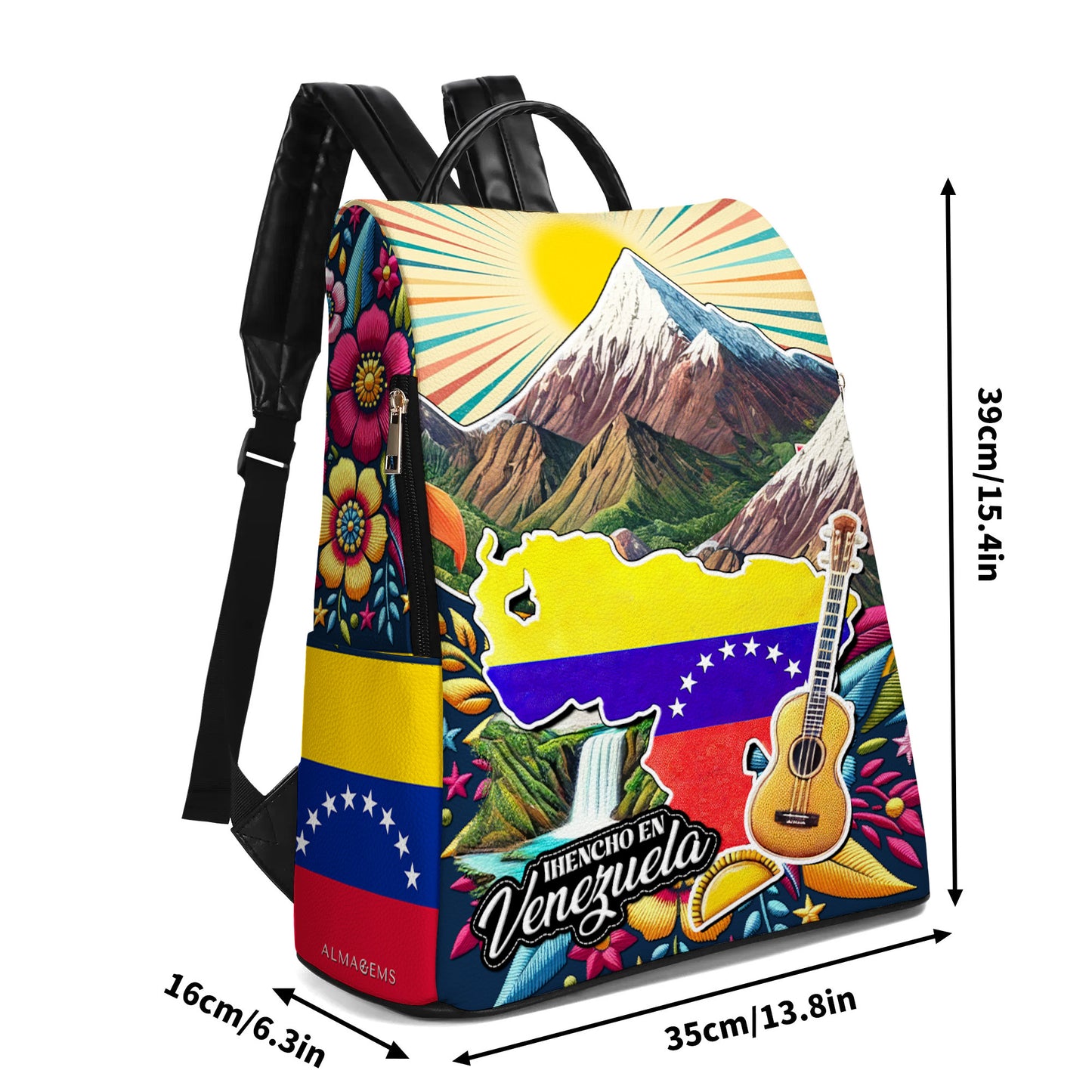 Fabriqué au Venezuela - Sac à dos en cuir personnalisé - LA046_BP