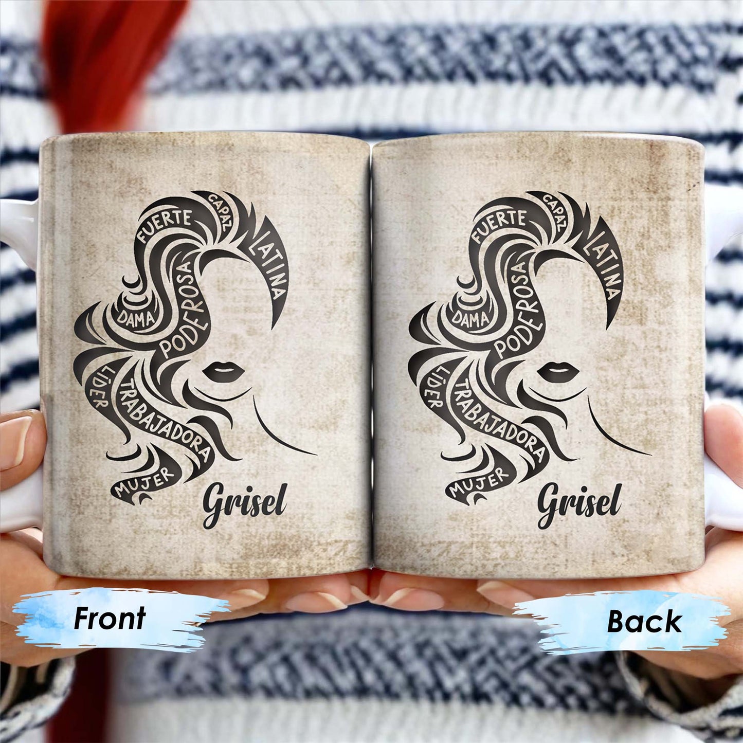 Strong Brave True Woman Silhouette Mug