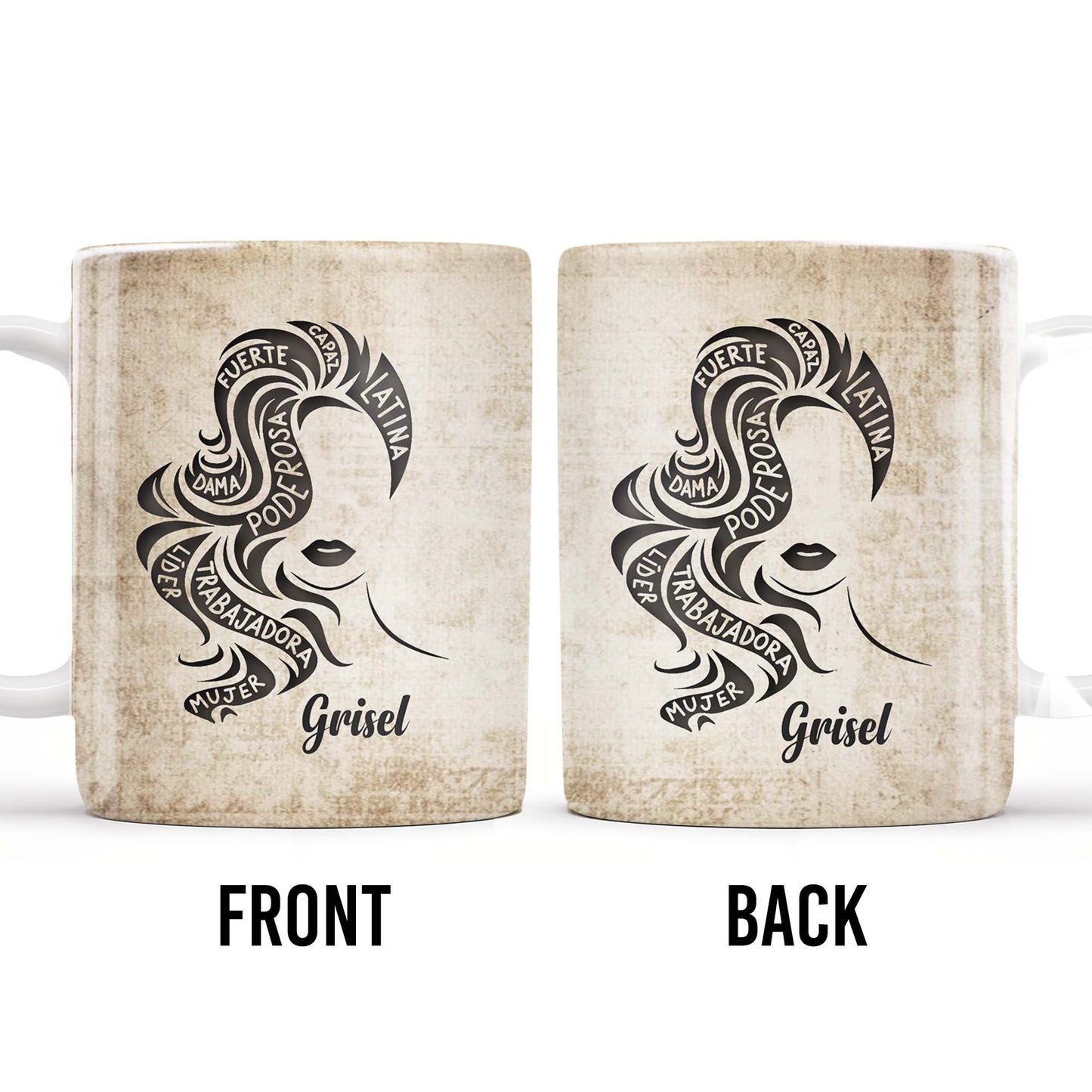 Strong Brave True Woman Silhouette Mug