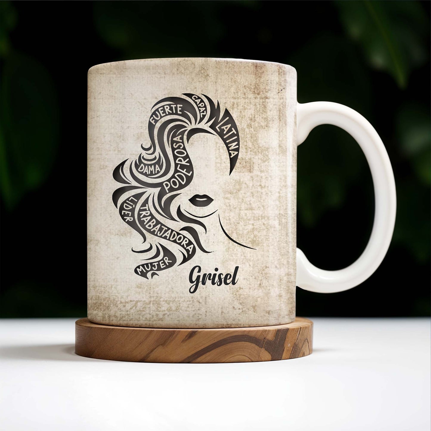 Strong Brave True Woman Silhouette Mug