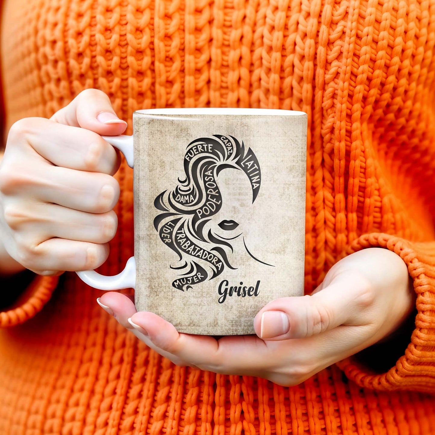 Strong Brave True Woman Silhouette Mug