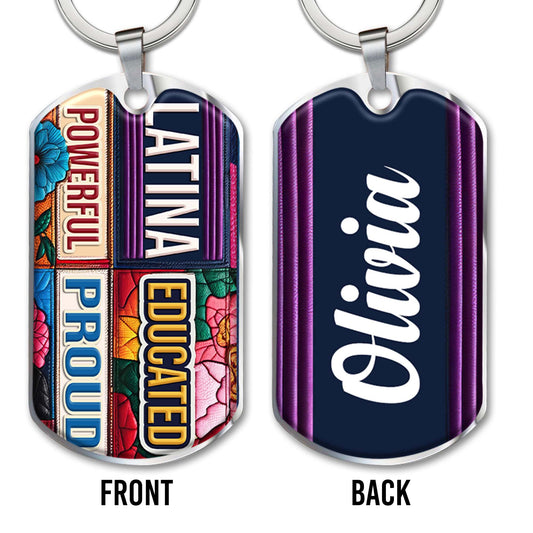 Latina Powerful Educated Proud With Floral Patterns