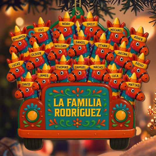 La Familia Rodriguez Family Truck With Flowers