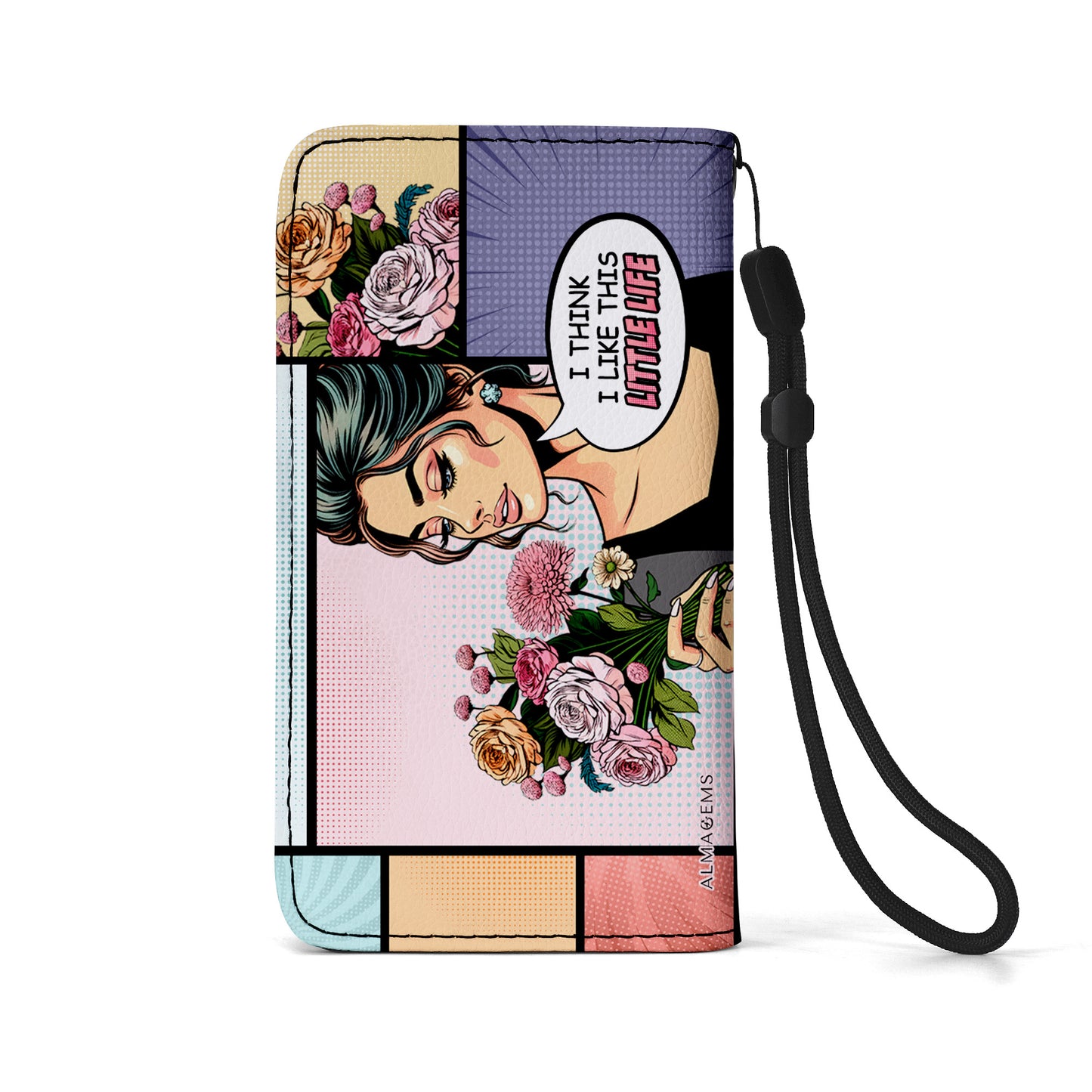 I Think I Like This Little Life - Personalized Custom Phone Leather Wallet - LL01PW