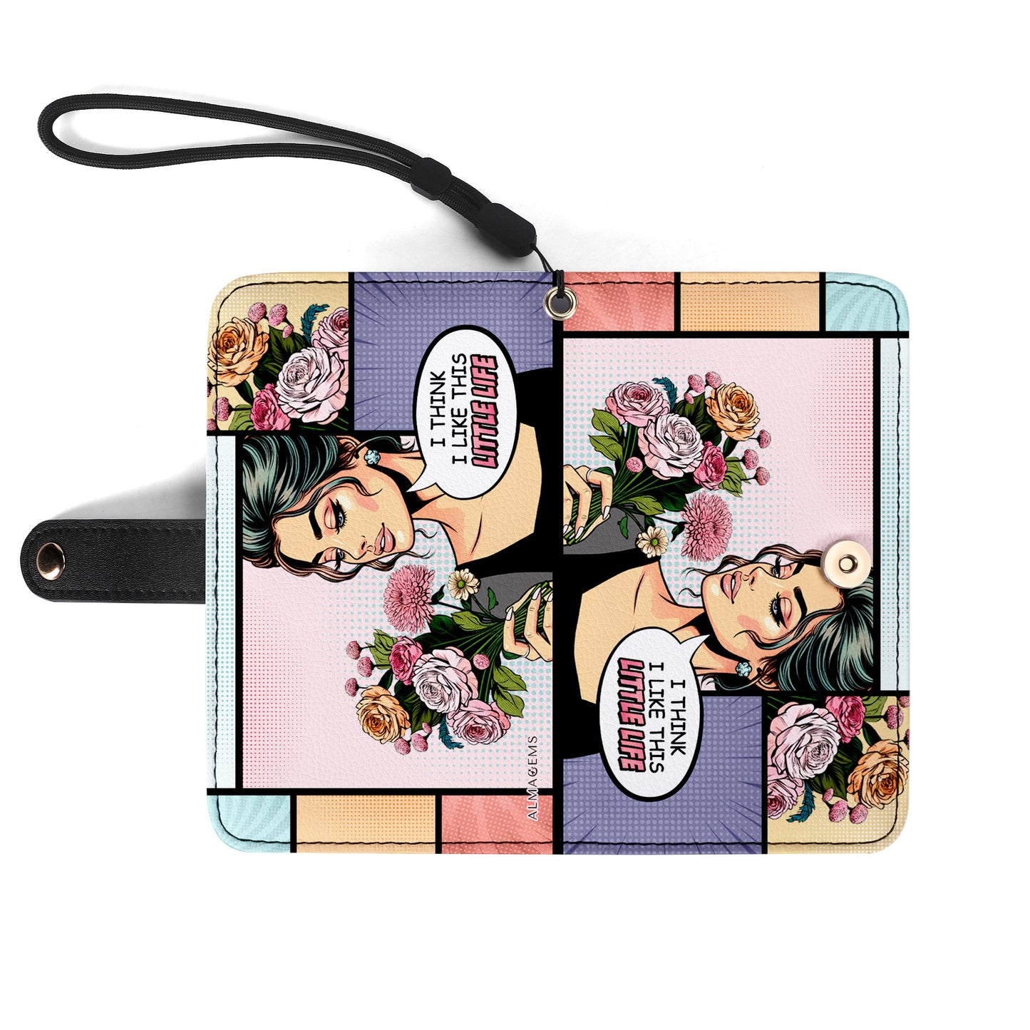 I Think I Like This Little Life - Personalized Custom Phone Leather Wallet - LL01PW