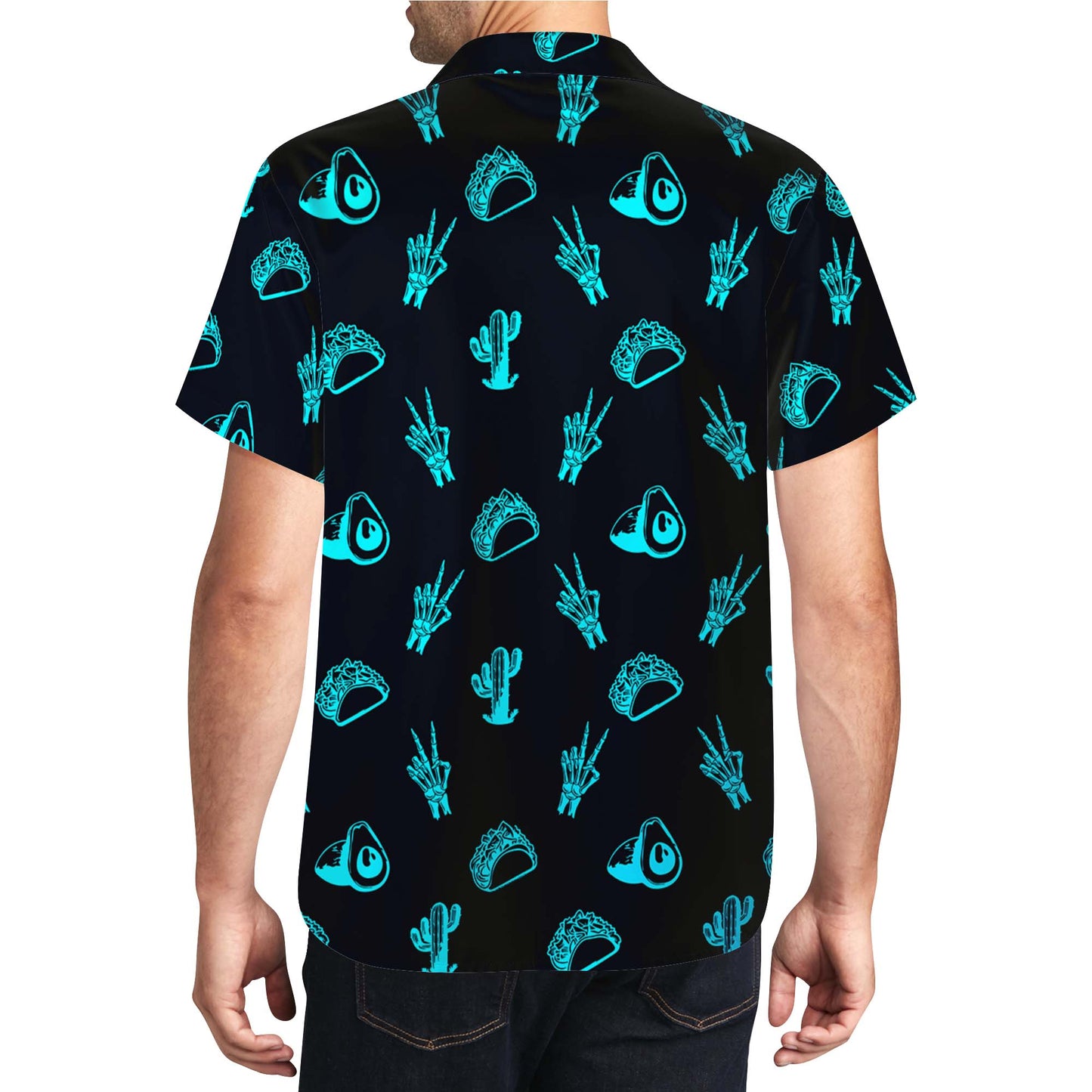Neon Mexico Vibes - Chemise hawaïenne unisexe personnalisée - ME004_HW