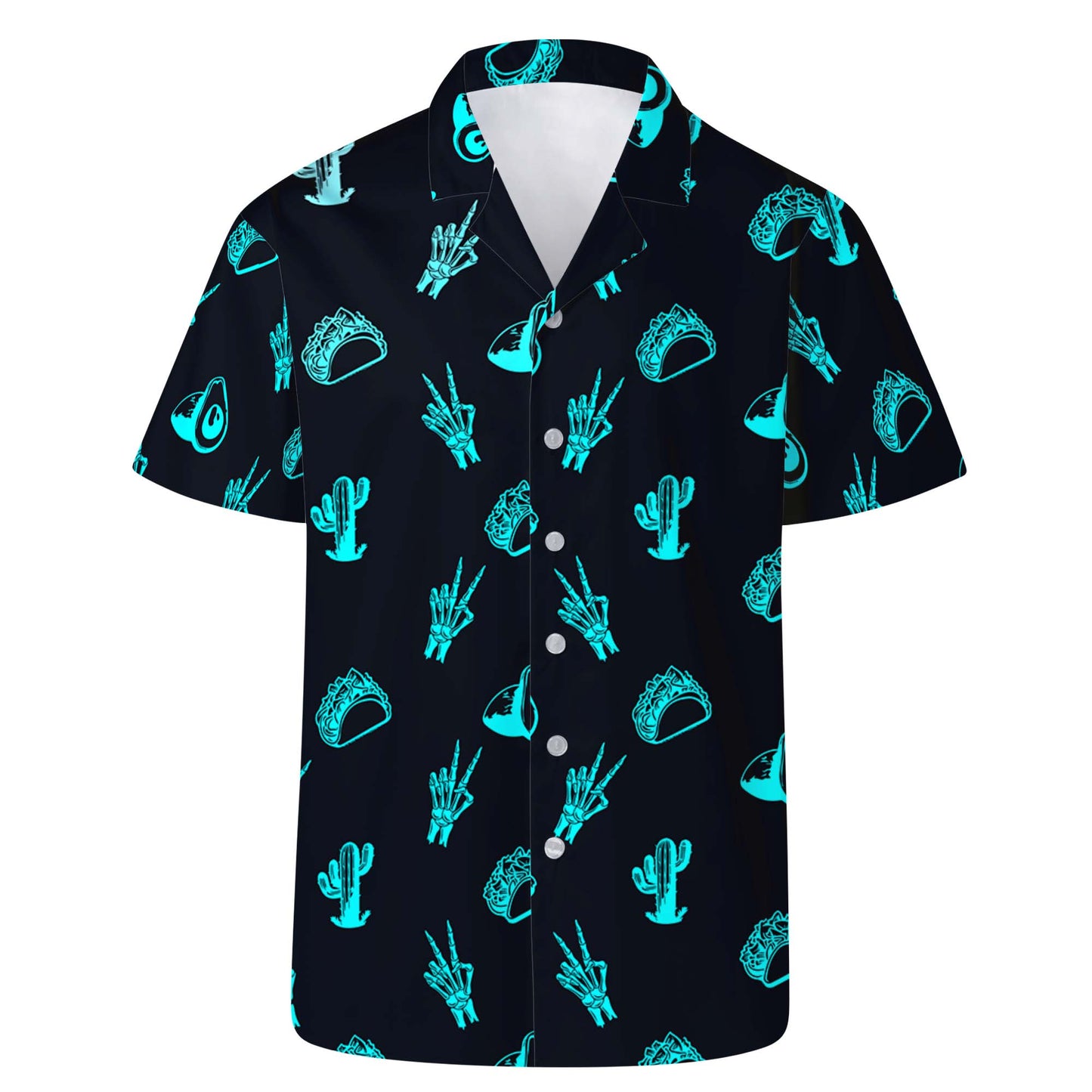 Neon Mexico Vibes - Chemise hawaïenne unisexe personnalisée - ME004_HW