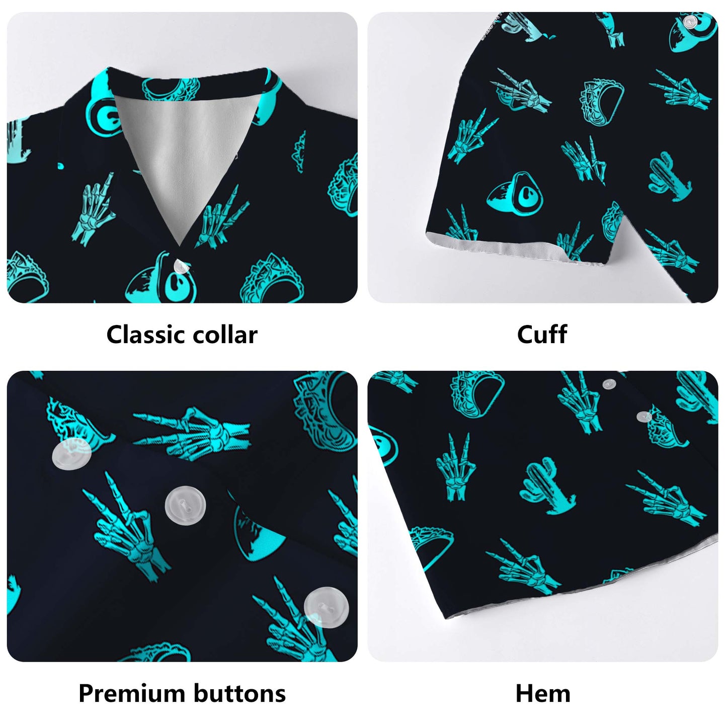 Neon Mexico Vibes - Chemise hawaïenne unisexe personnalisée - ME004_HW