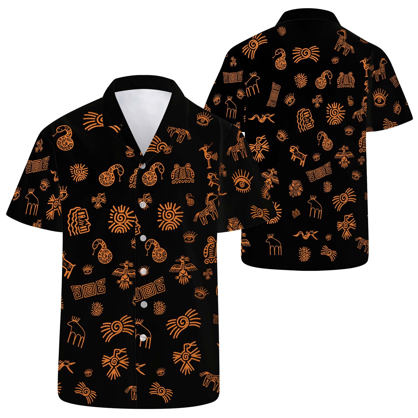 Icono de doodle: Camisa hawaiana unisex personalizada - ME005_HW
