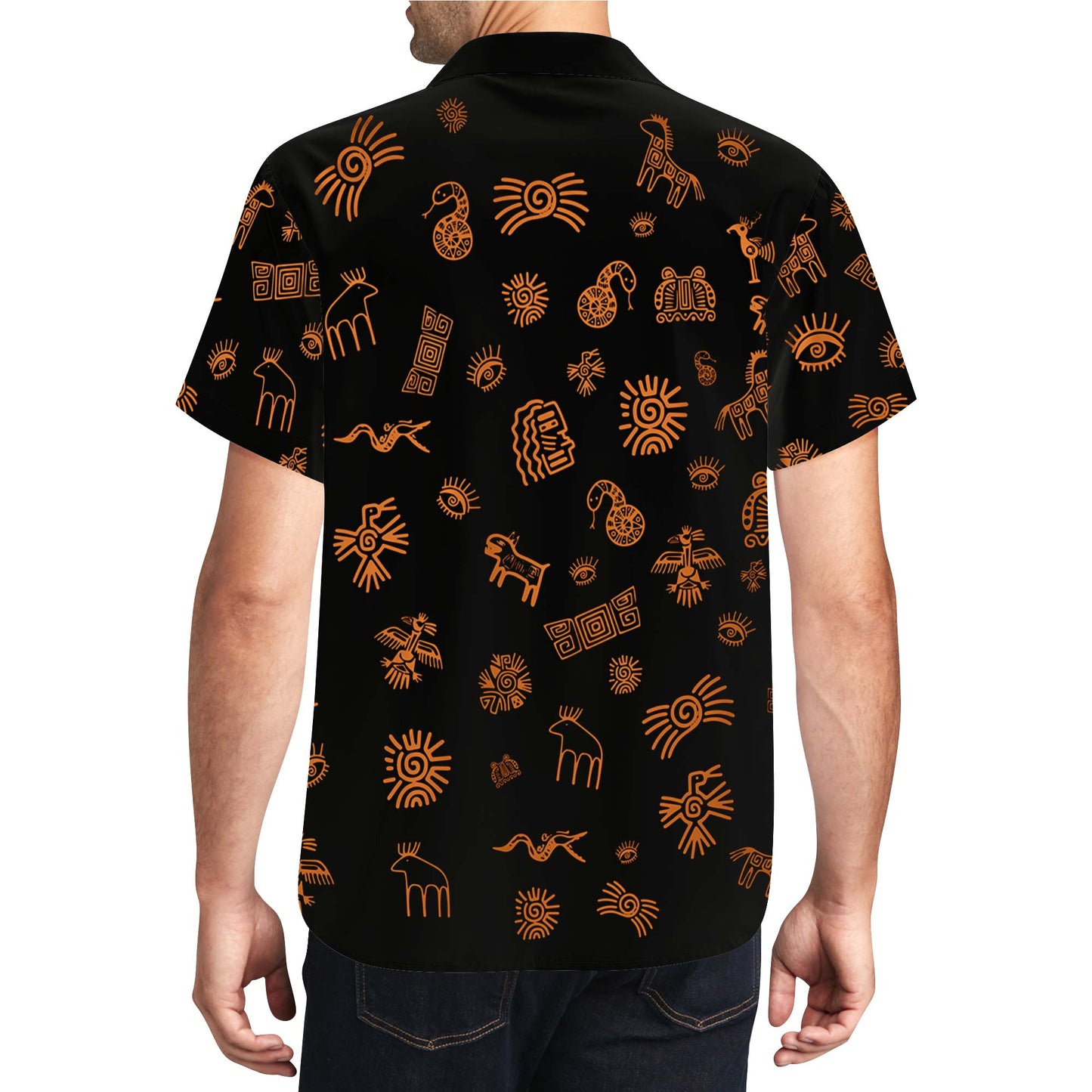 Icono de doodle: Camisa hawaiana unisex personalizada - ME005_HW