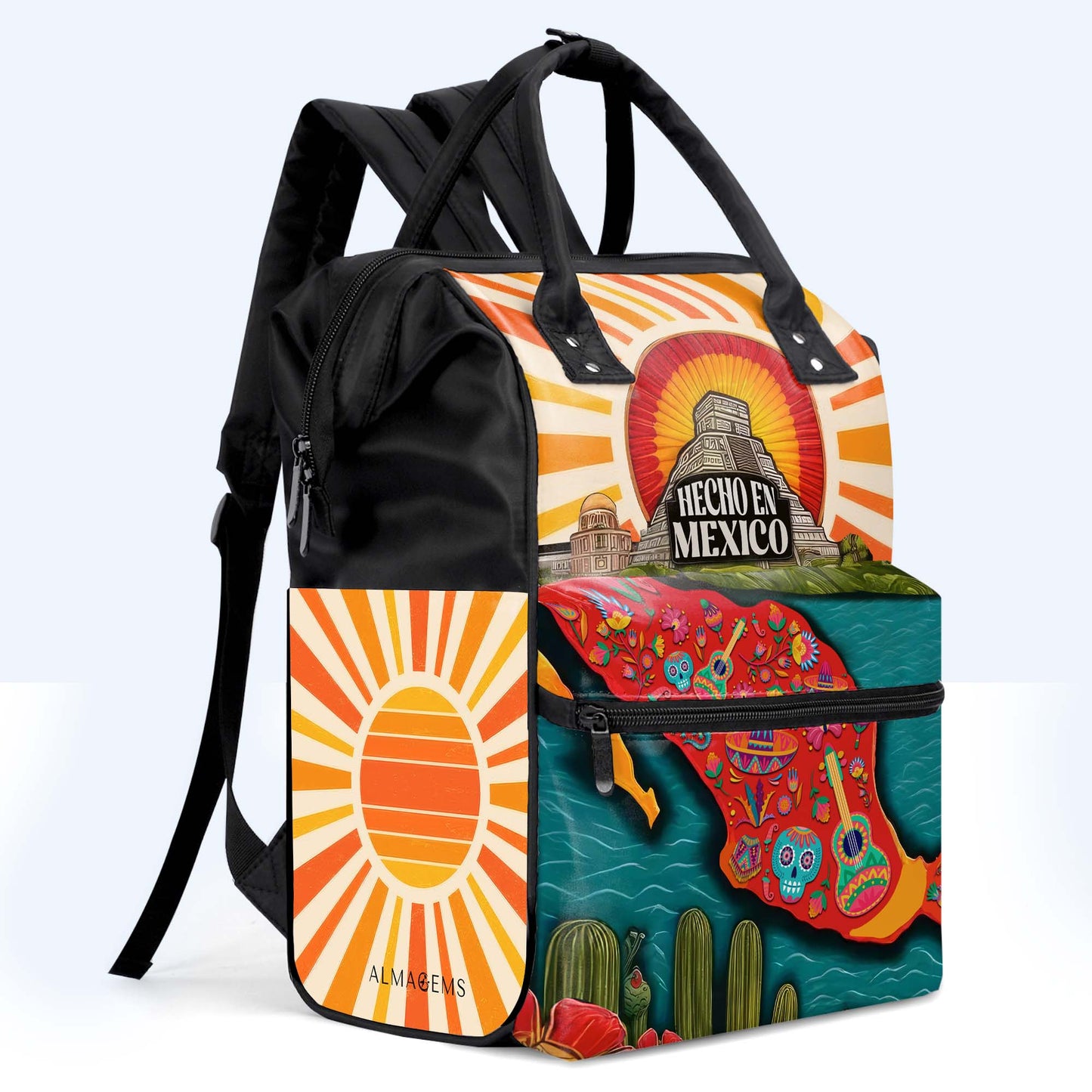 Hecho En Mexico - Personalized Custom Duckbilled Travel Backpack - ME009_DKB