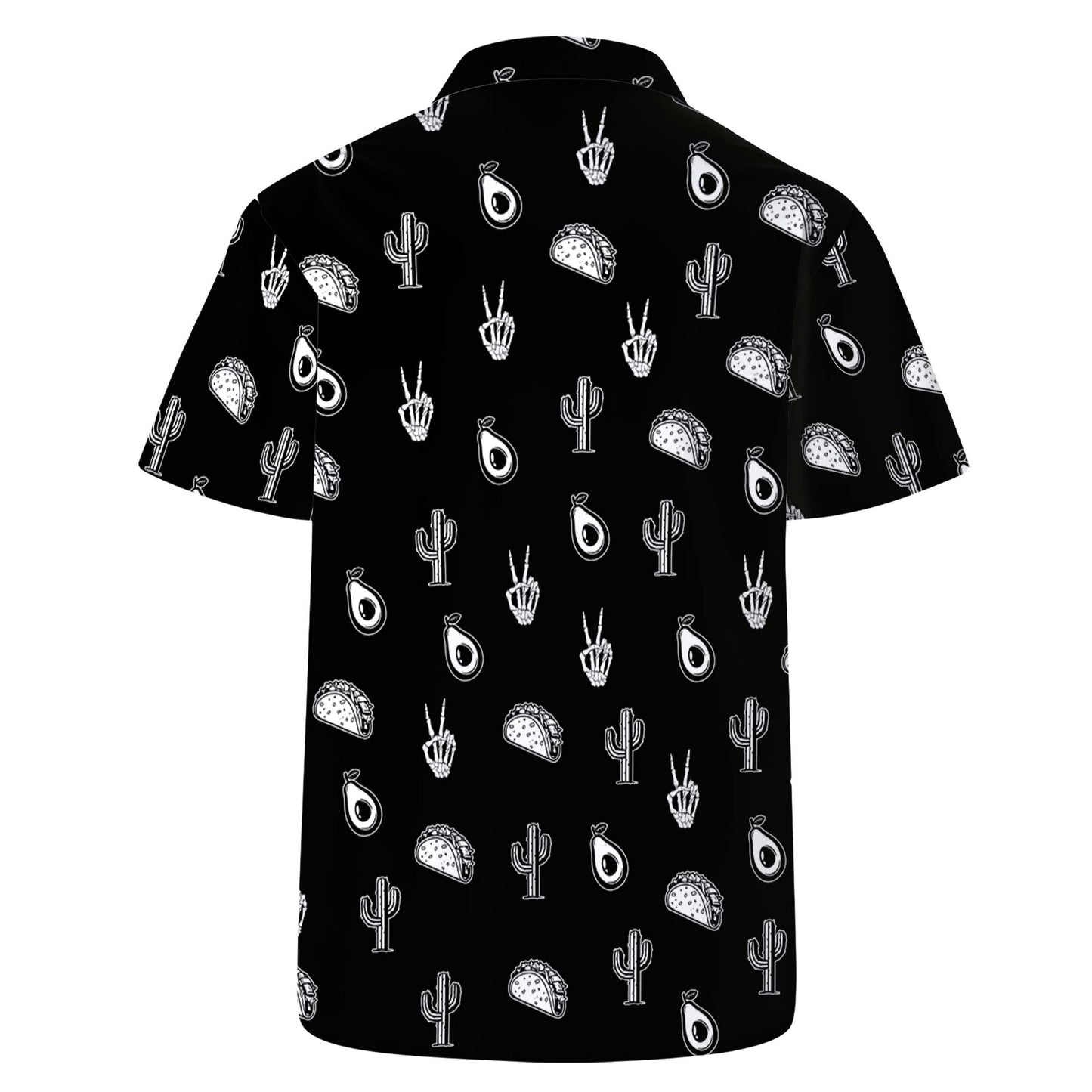 Doodle Icon - Chemise hawaïenne unisexe personnalisée - ME013_HW