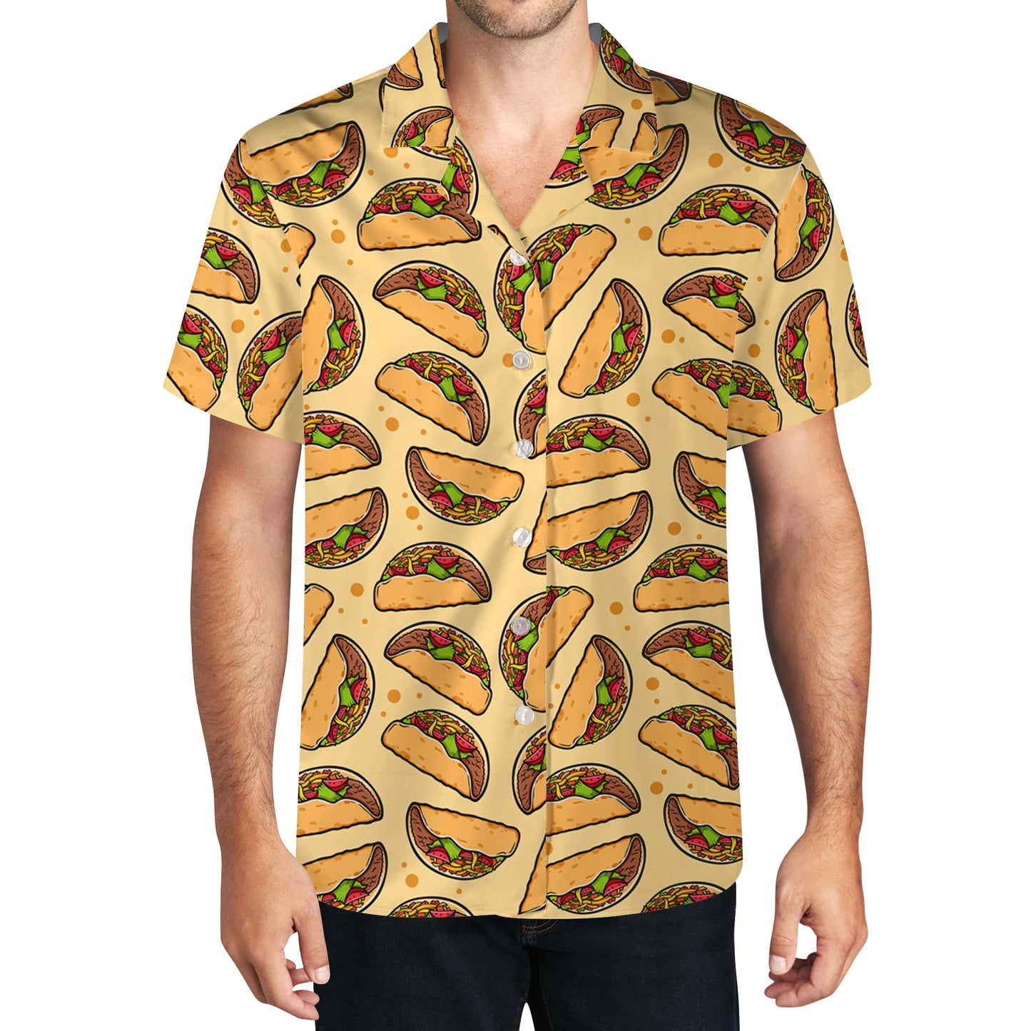 Je suis un adepte du fitness, taco dans la bouche - T-shirt hawaïen unisexe personnalisé - ME034_HW