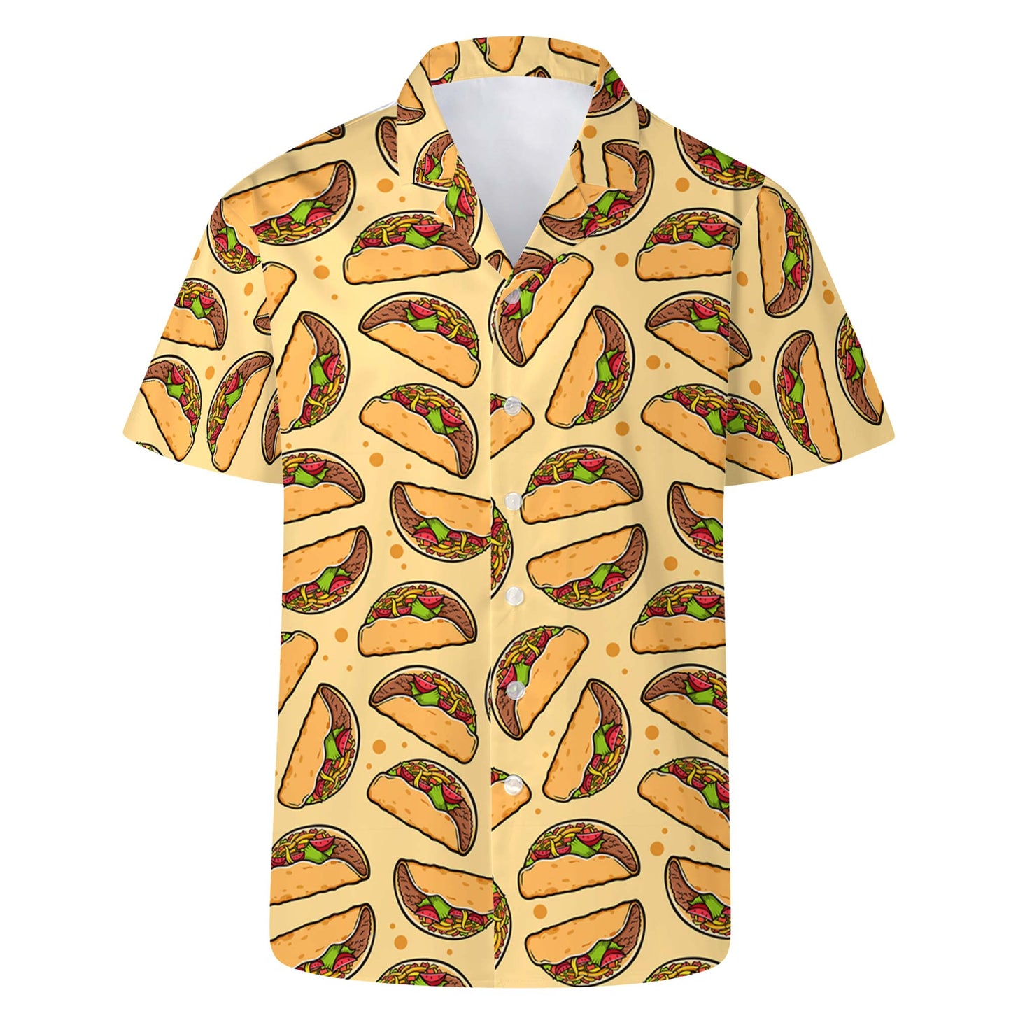 Je suis un adepte du fitness, taco dans la bouche - T-shirt hawaïen unisexe personnalisé - ME034_HW