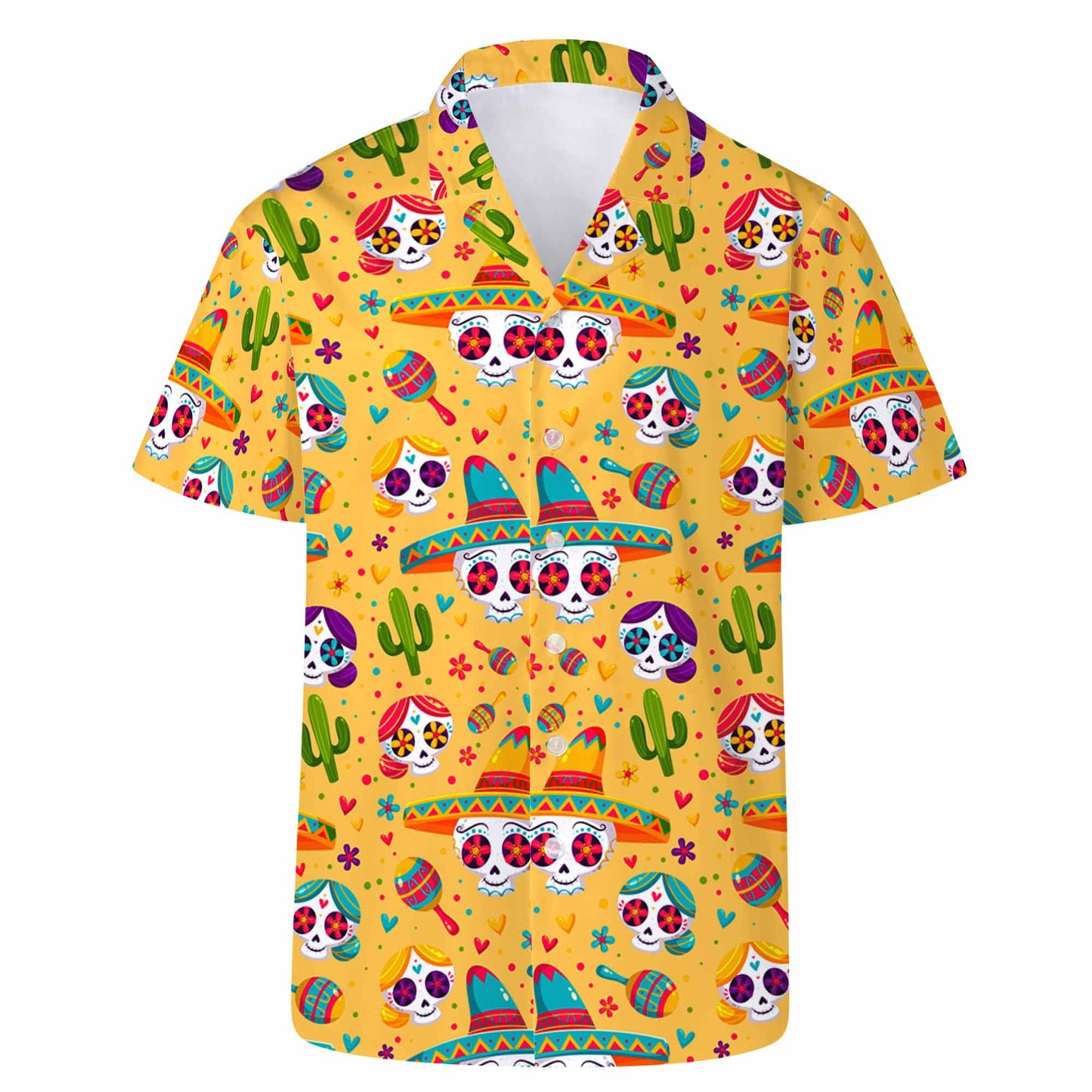 Rien ne peut me faire peur. J'ai une petite amie mexicaine – T-shirt hawaïen unisexe personnalisé – ME040_HW