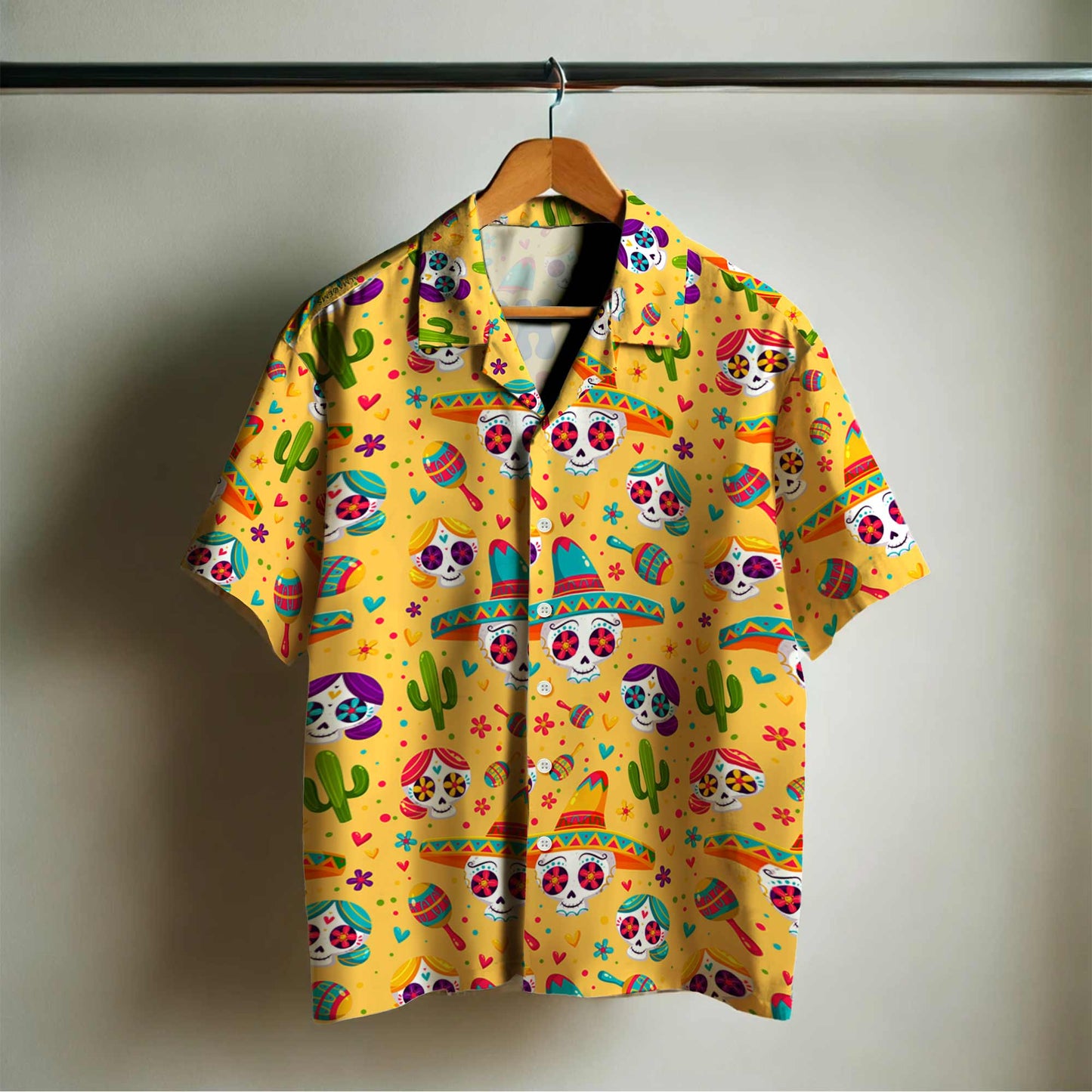 Rien ne peut me faire peur. J'ai une petite amie mexicaine – T-shirt hawaïen unisexe personnalisé – ME040_HW