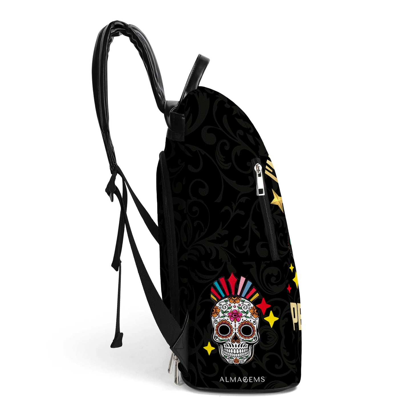 Je suis mexicain, mais je ne te laisse pas tranquille ! - Sac à dos en cuir personnalisé - ME046_BP