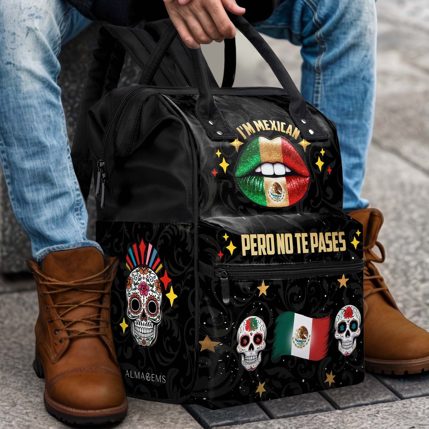 I'm Mexican. Pero No Te Pases - Personalized Custom Duckbilled Travel Backpack - ME046_DKB