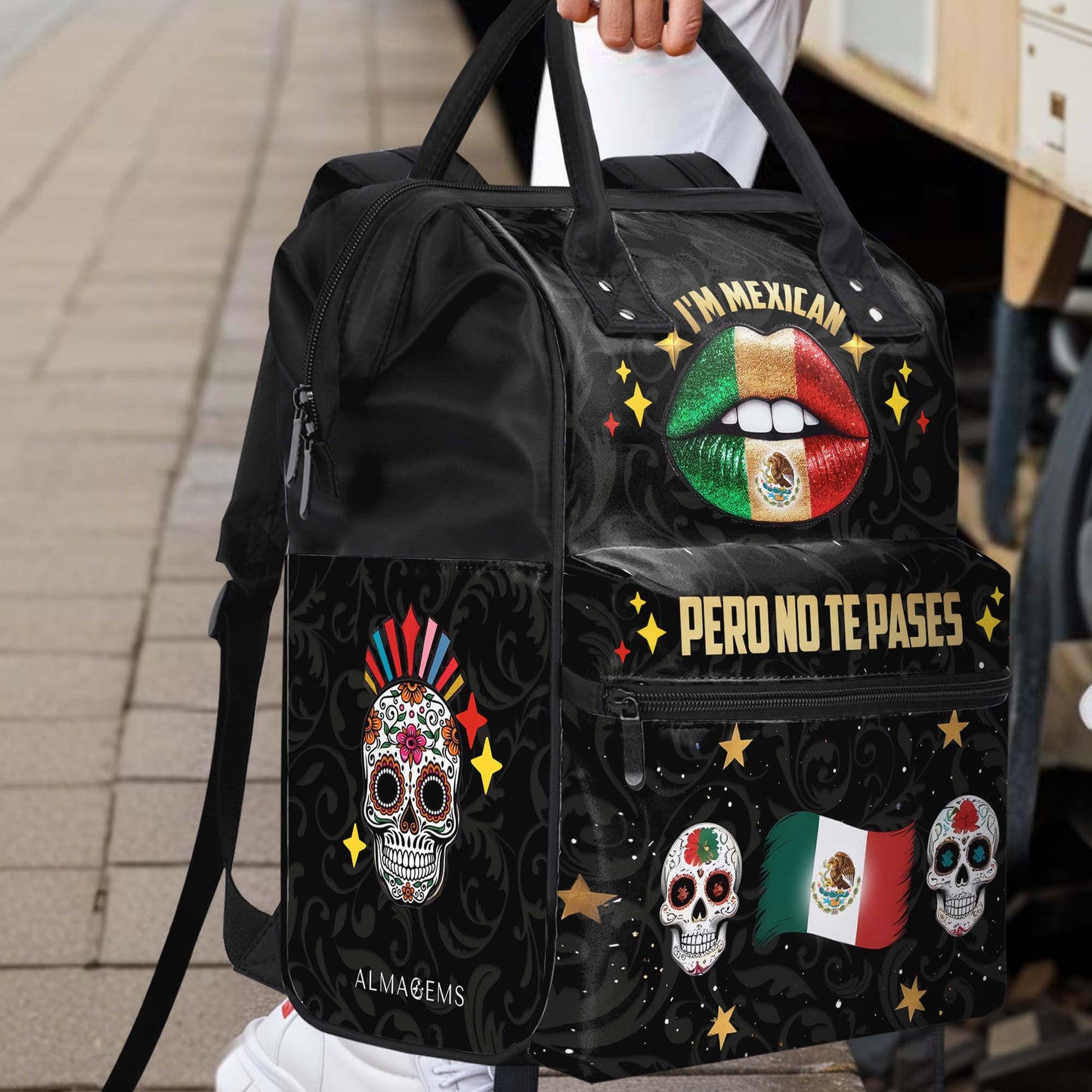 I'm Mexican. Pero No Te Pases - Personalized Custom Duckbilled Travel Backpack - ME046_DKB