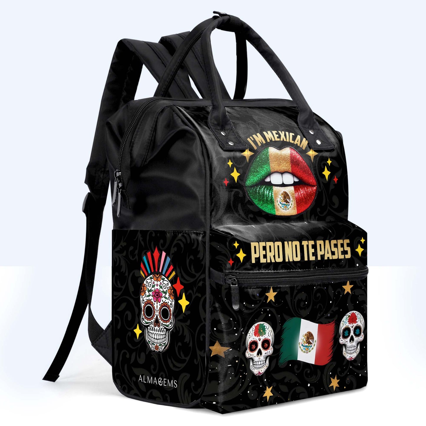 I'm Mexican. Pero No Te Pases - Personalized Custom Duckbilled Travel Backpack - ME046_DKB