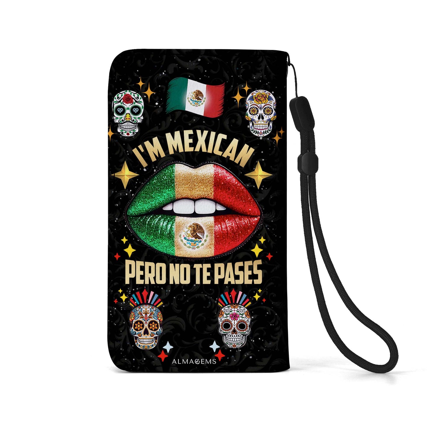 Je suis mexicain, mais je ne te laisse pas tranquille ! - Portefeuille en cuir personnalisé pour téléphone - ME046_PW